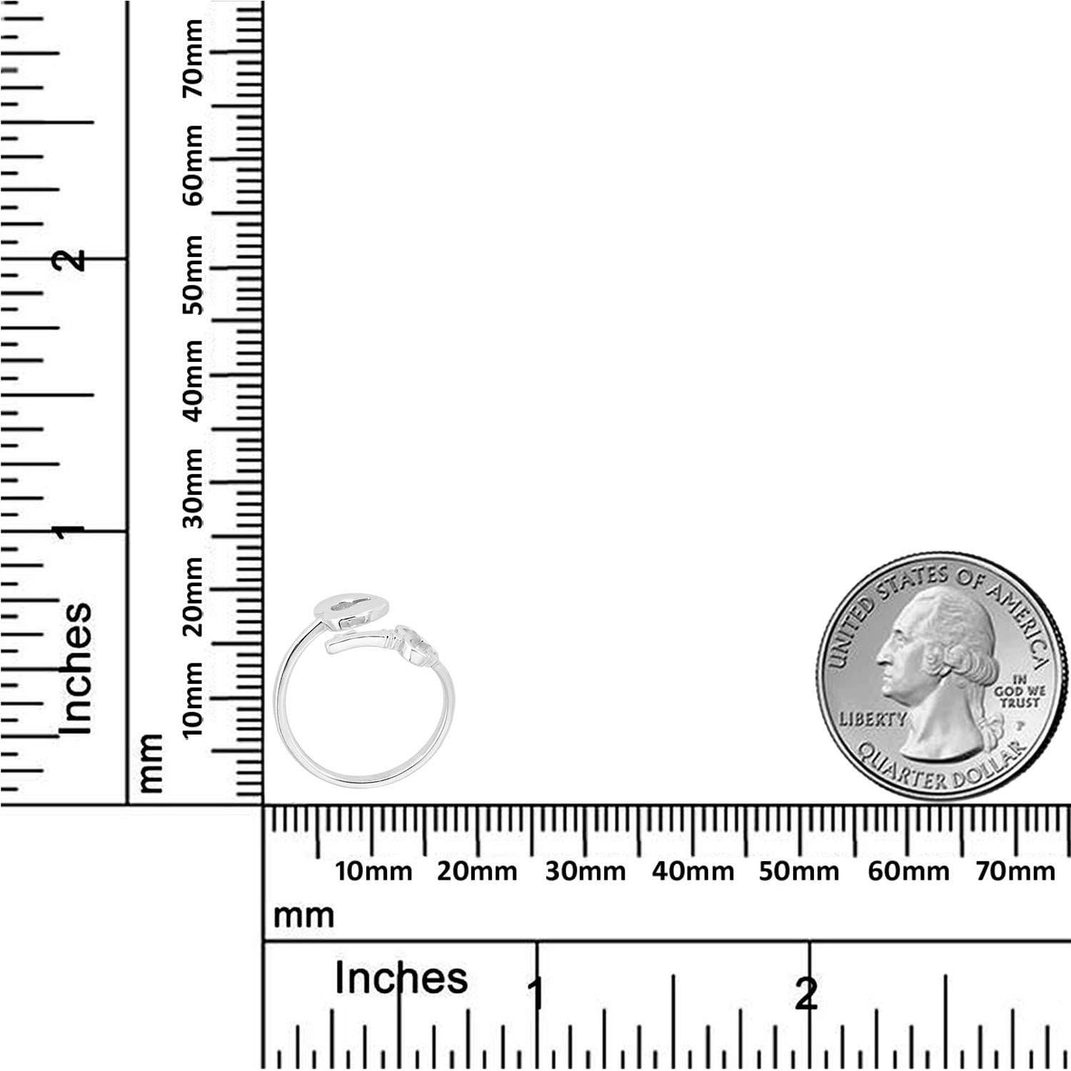 Anillo ajustable de plata esterlina 925 en forma de llave y candado