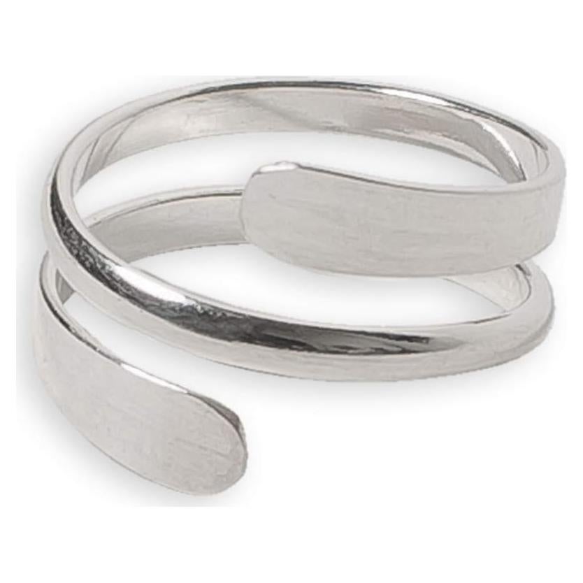 Anillo Envolvente Unisex de Plata Esterlina .925 - Talla Única
