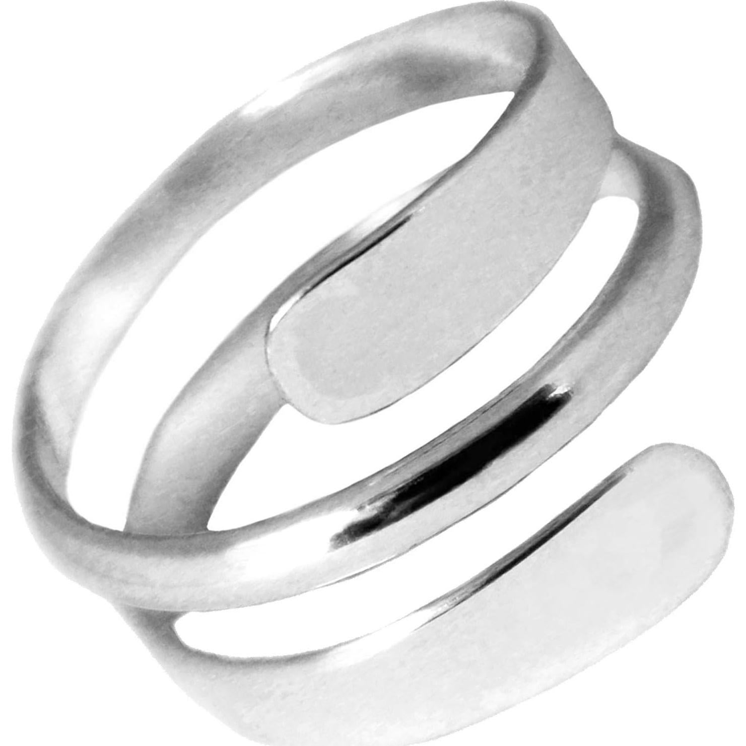Anillo Envolvente Unisex de Plata Esterlina .925 - Talla Única