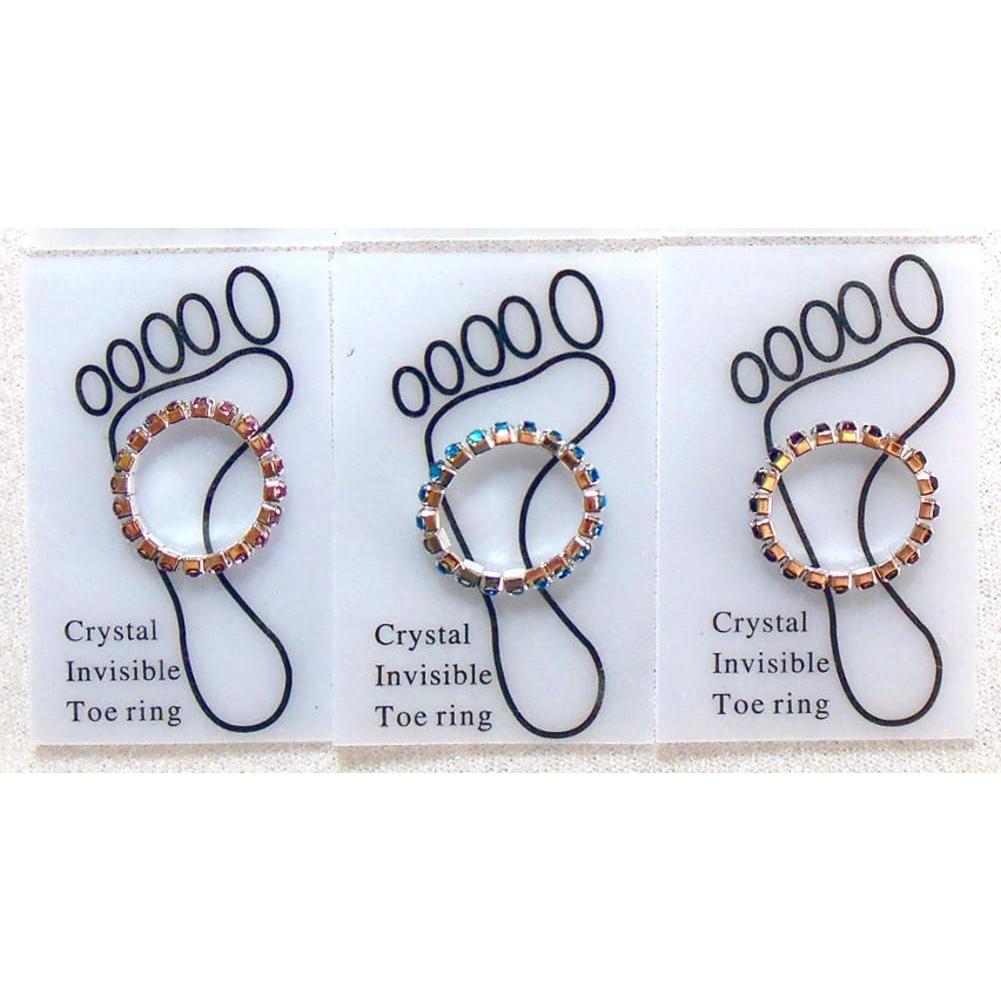 Juego de 12 Anillitos de Dedo de Cristal CBD - Variedad de Colores