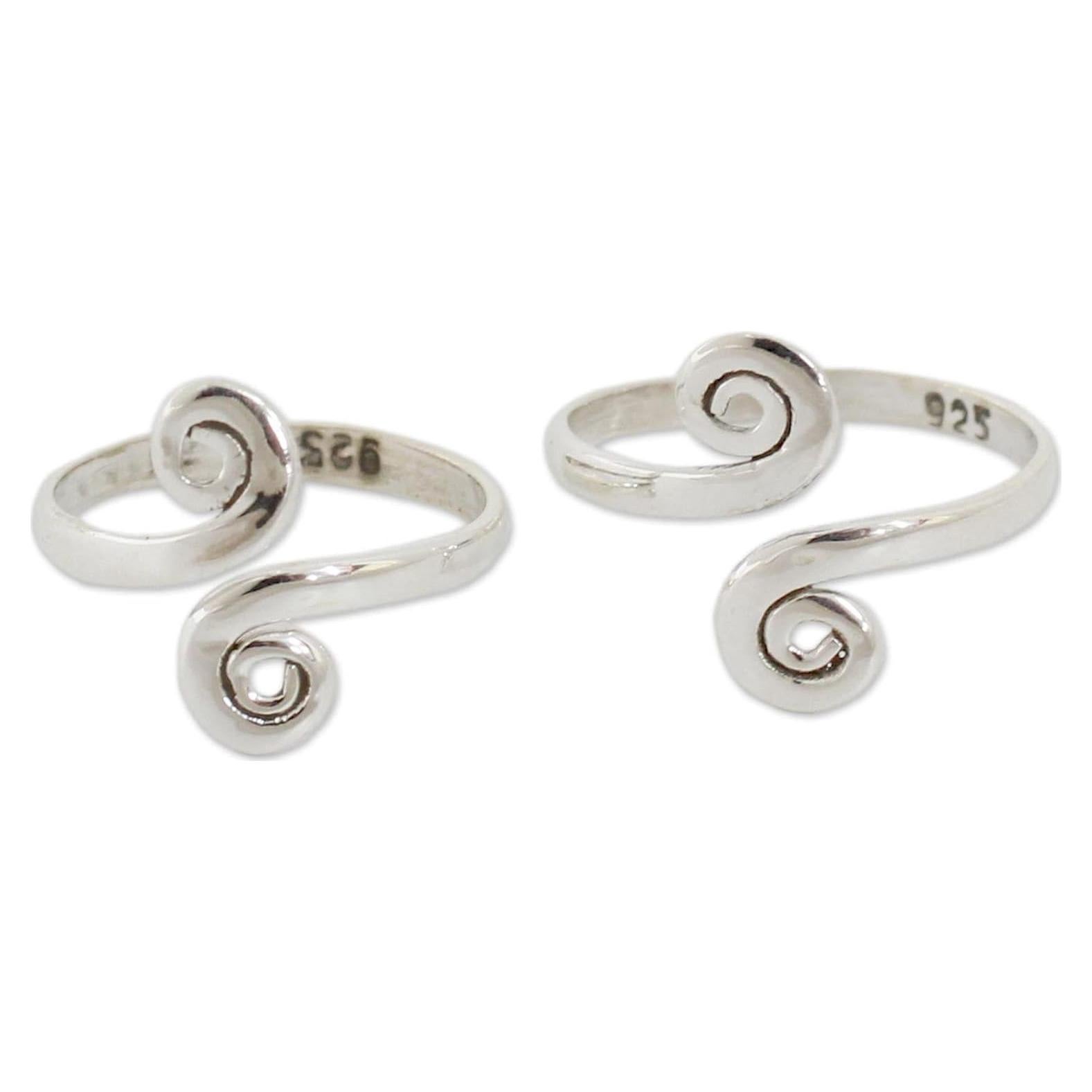 Anillo de Dedo Artesanal de Plata de Ley NOVICA - Bohemio Ajustable