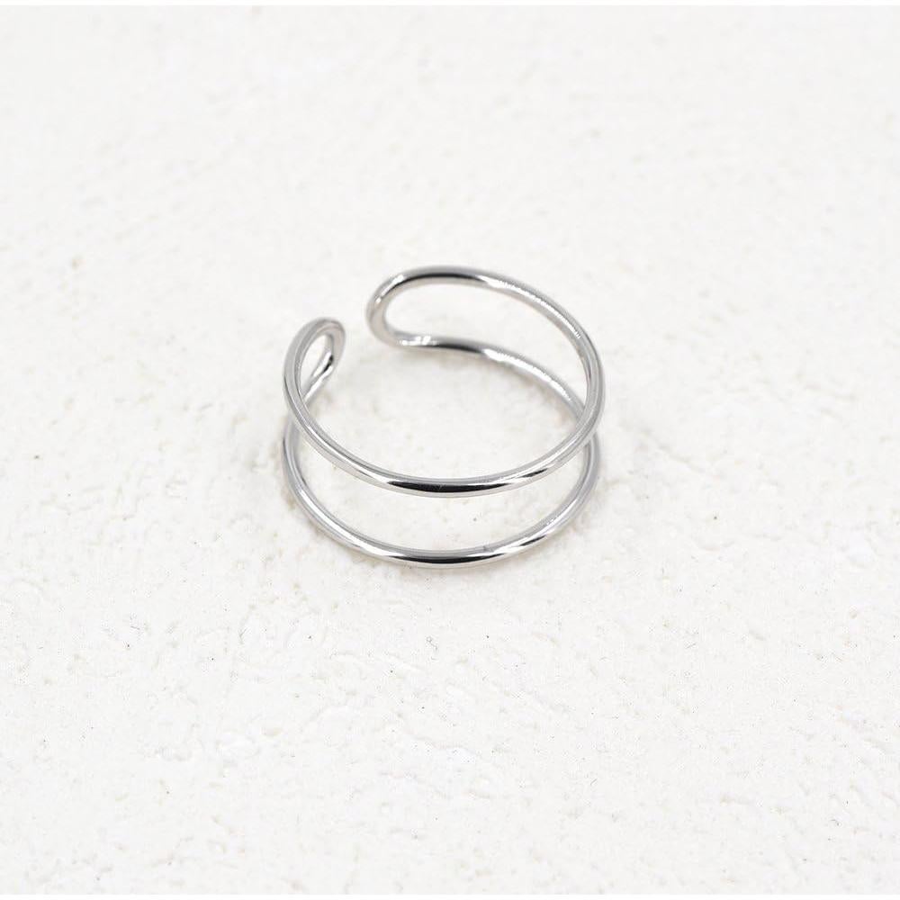 Anillo Abierto Ajustable de Plata Esterlina Lemon Grass