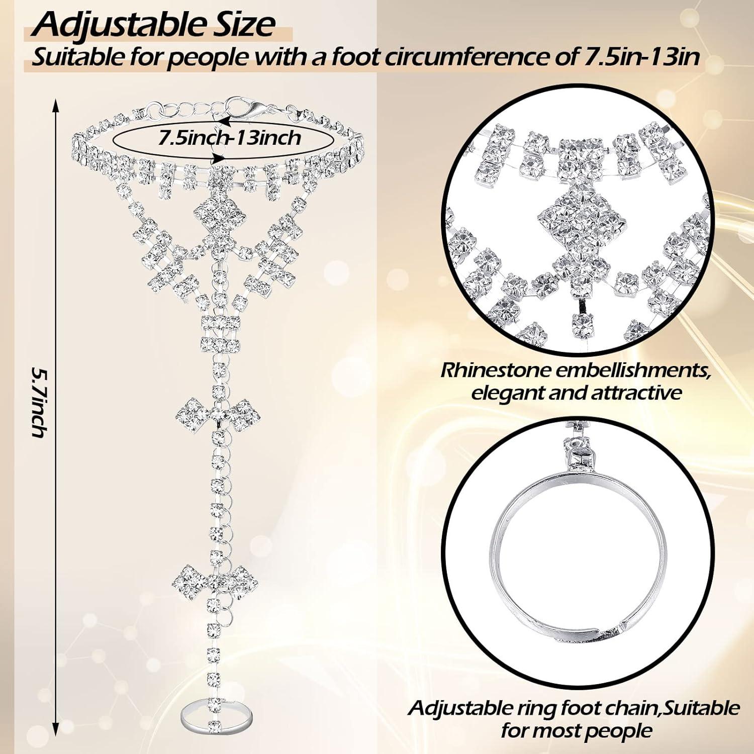 6 Piezas Sandalias Descalzas de Joyería Kenning para Mujeres