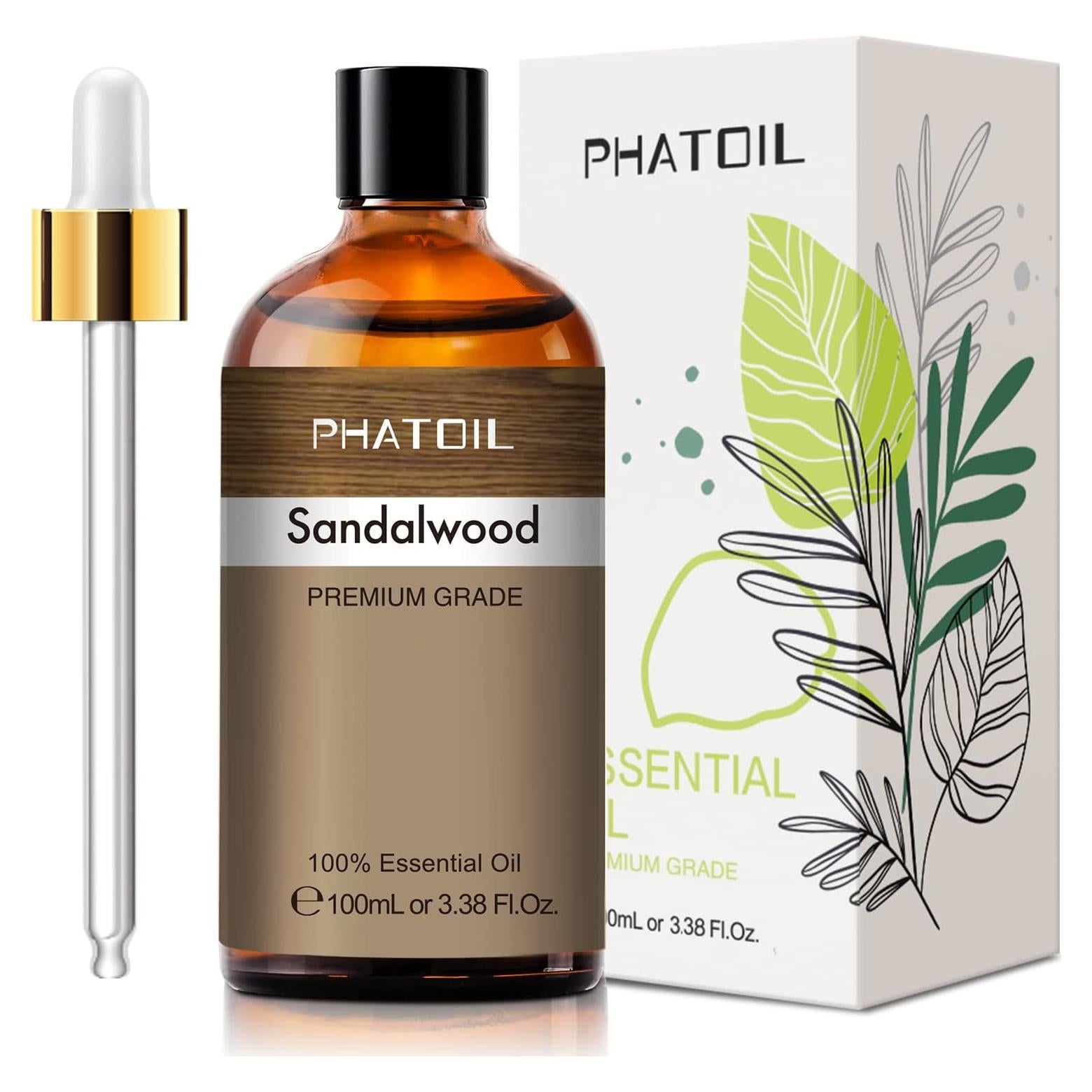 Aceite Esencial de Sándalo PHATOIL 100ML para Aromaterapia