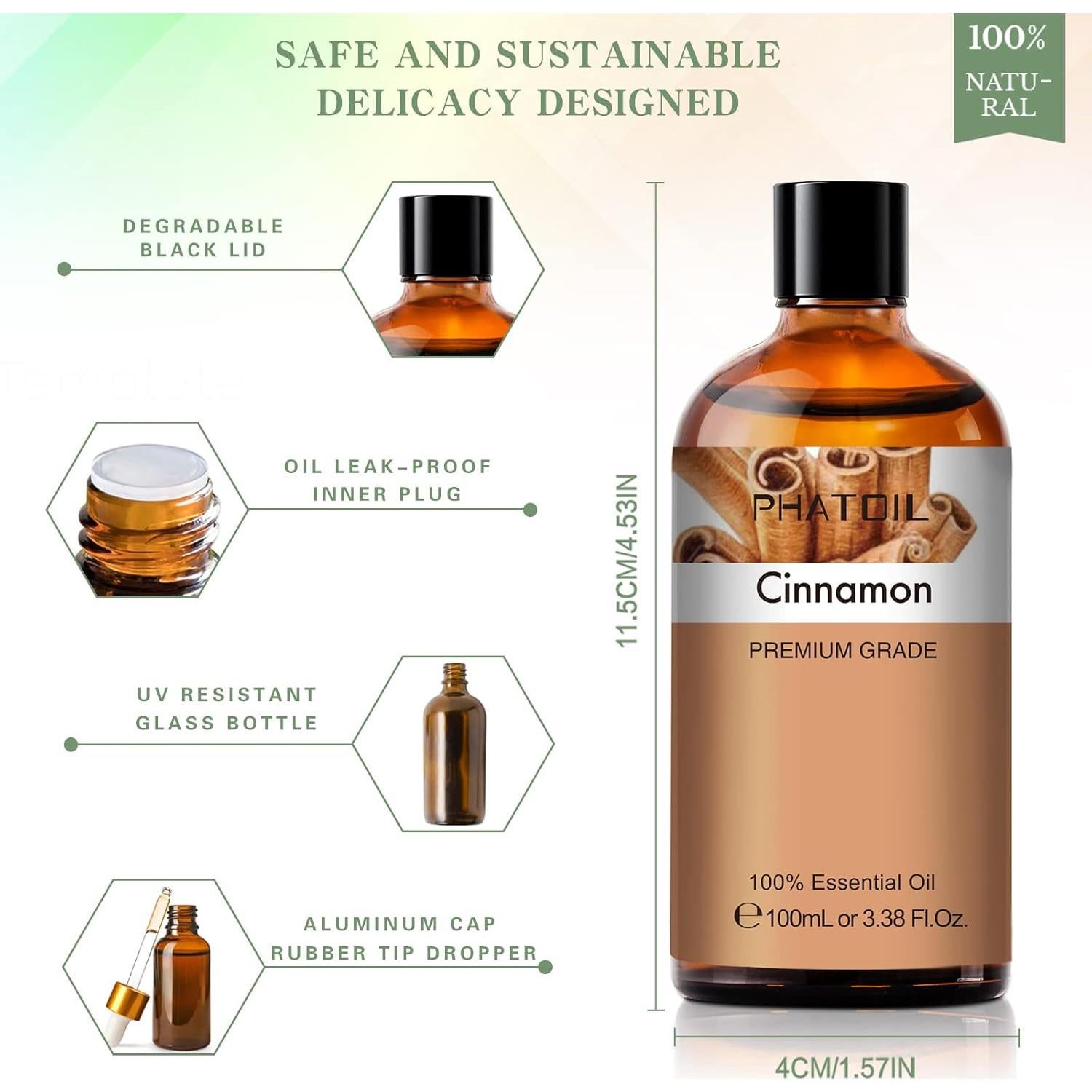 Aceite Esencial de Canela PHATOIL 100ML para Difusor