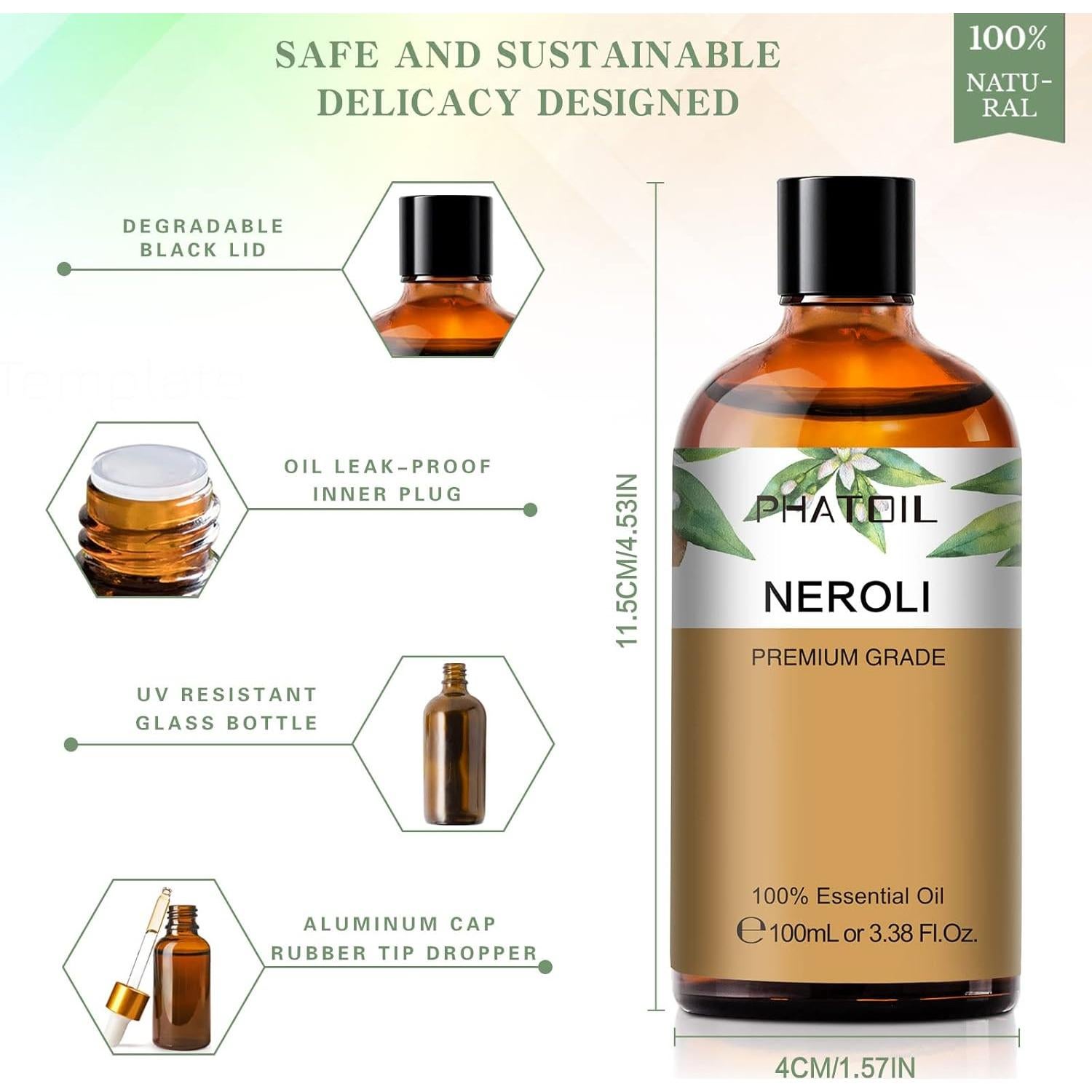 Aceite Esencial de Neroli 100ml PHATOIL Aromaterapia