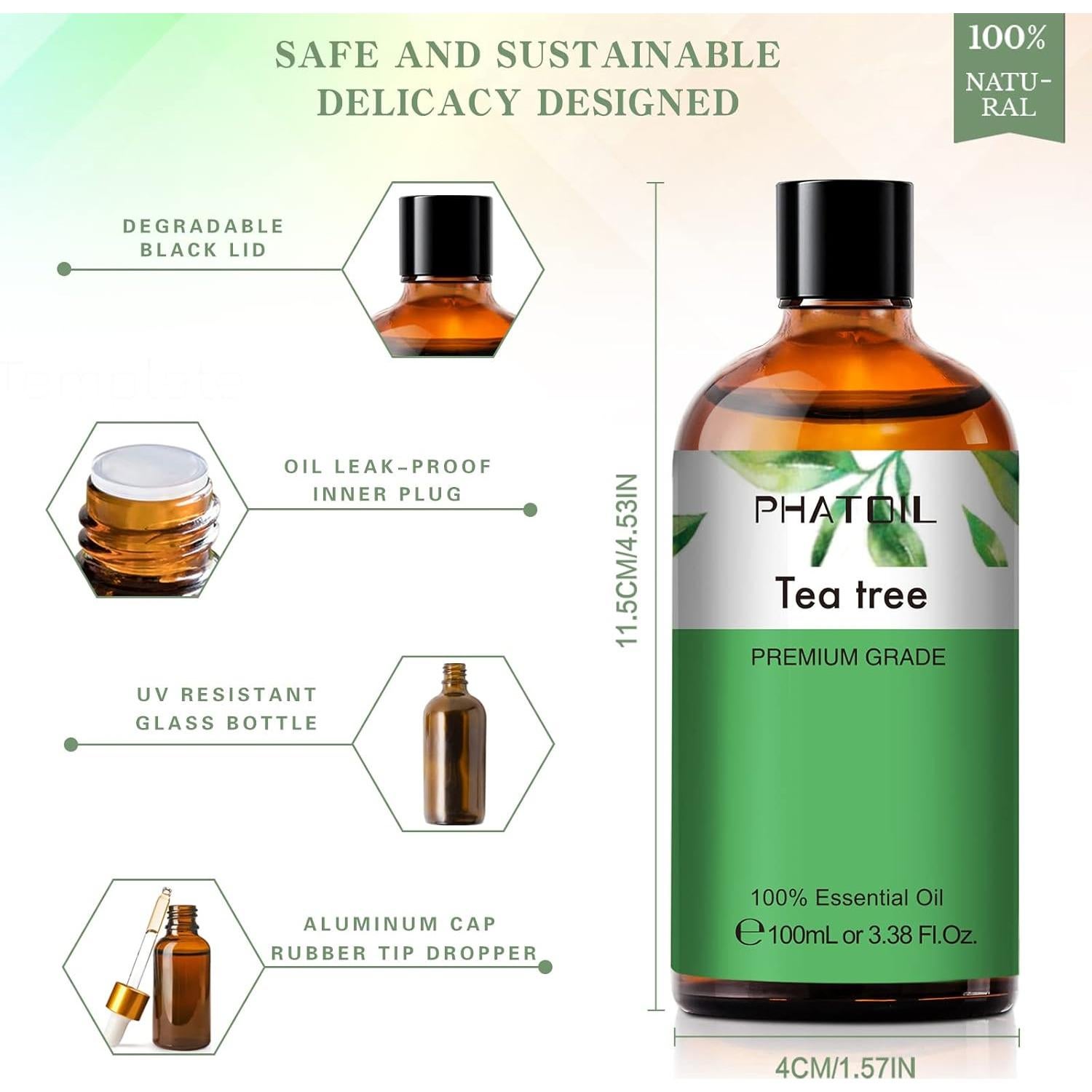 Aceite Esencial de Árbol de Té 100ml PHATOIL - Puro y Natural