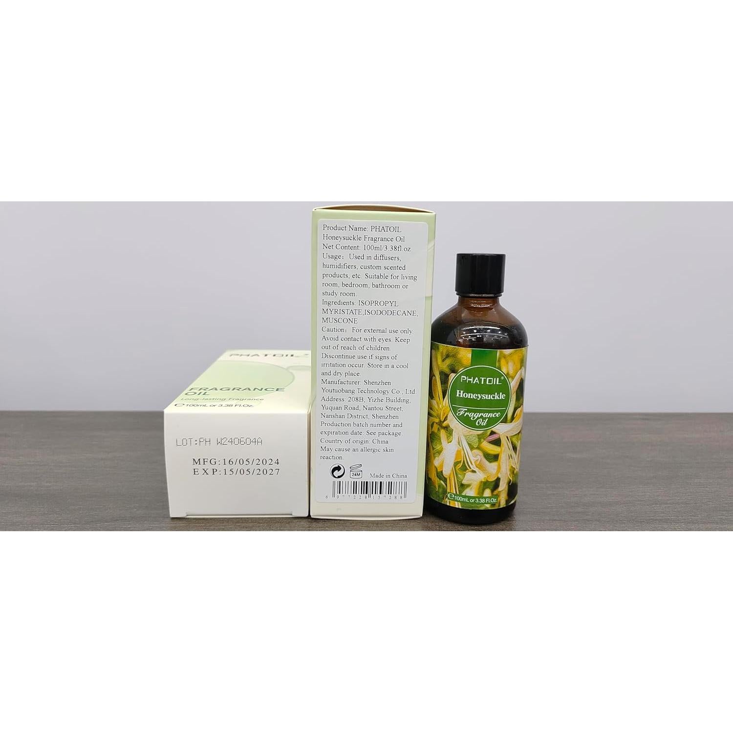 Aceite de Fragancia Madreselva 100ml PHATOIL para Aromaterapia