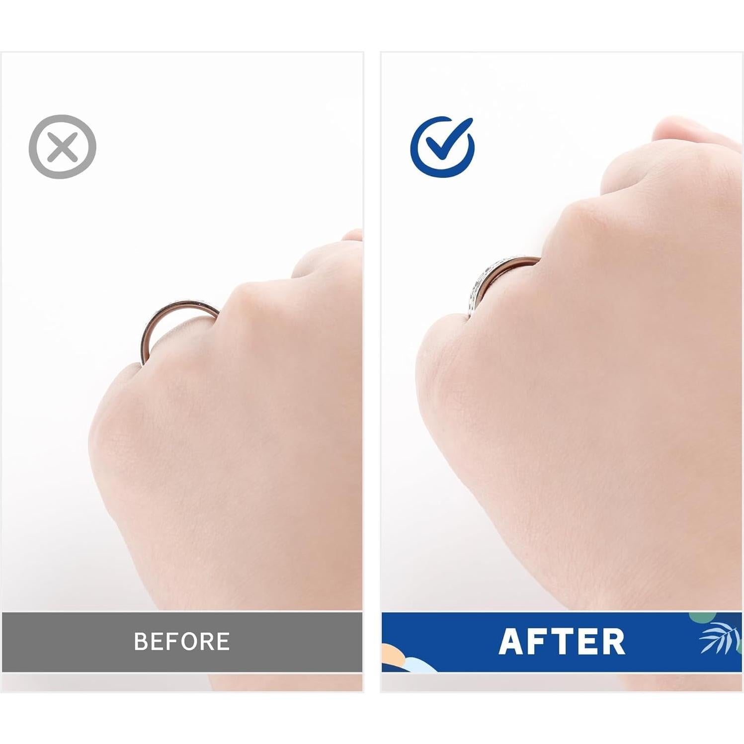 Ajustador de Tamaño de Anillo ELETIUO - 234 Pcs Transparente