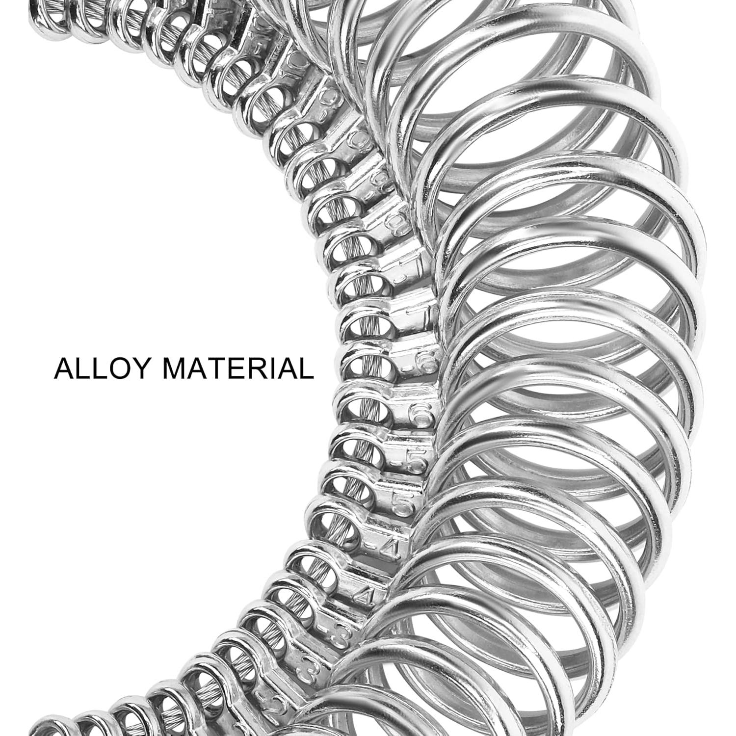 Kit de Medición de Tamaño de Anillo TUNQISM 27 Piezas