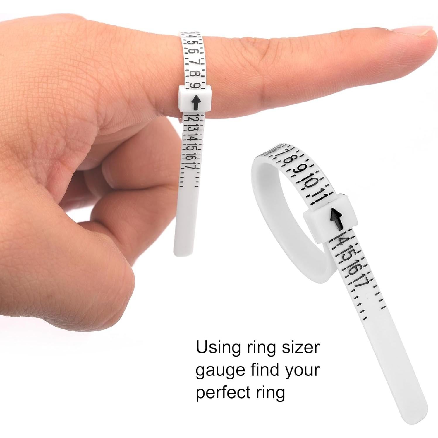 Kit de Medición de Tamaño de Anillo TUNQISM 27 Piezas