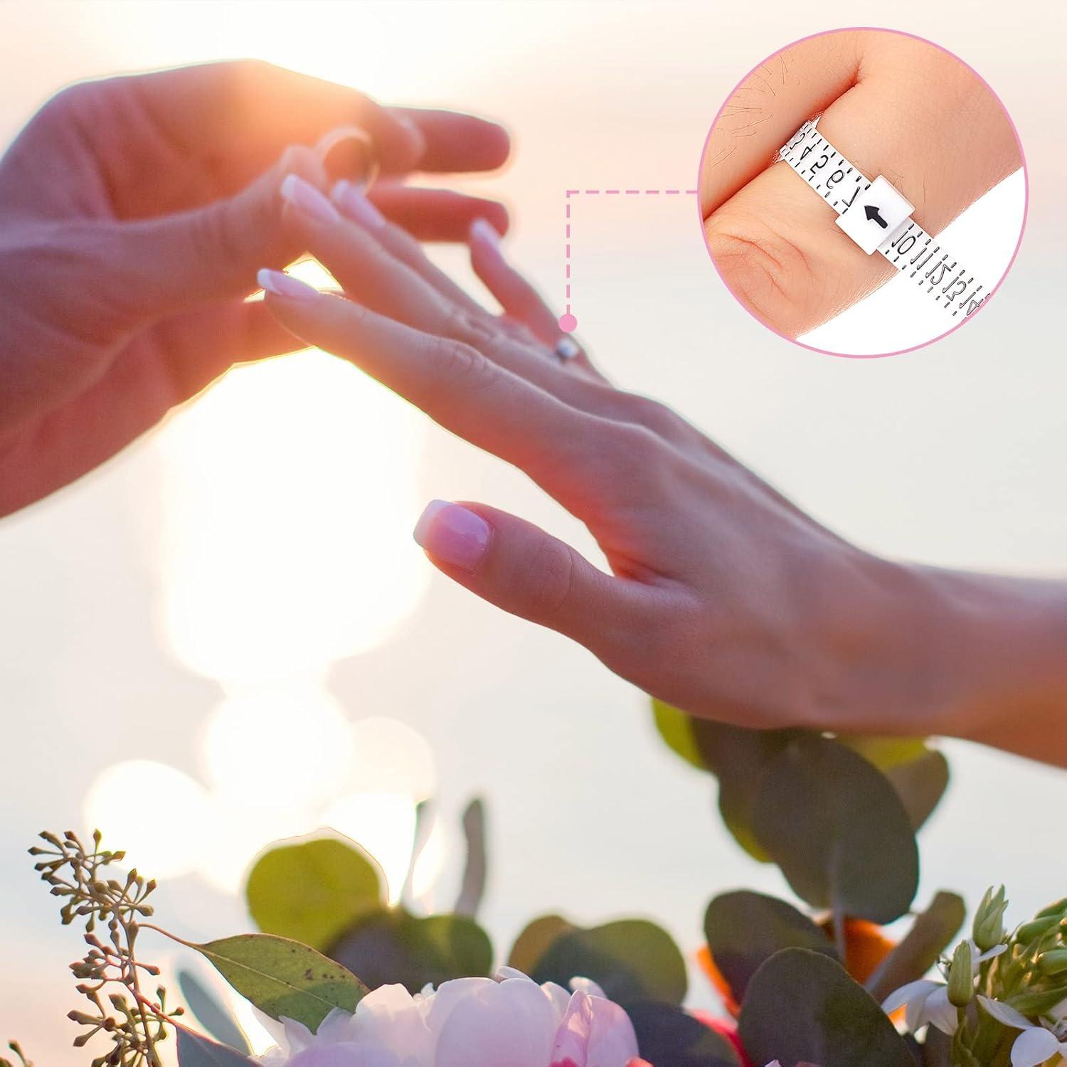 Kit de 100 Anillos Medidores de Tamaño Xuhal 1-17 Reutilizables