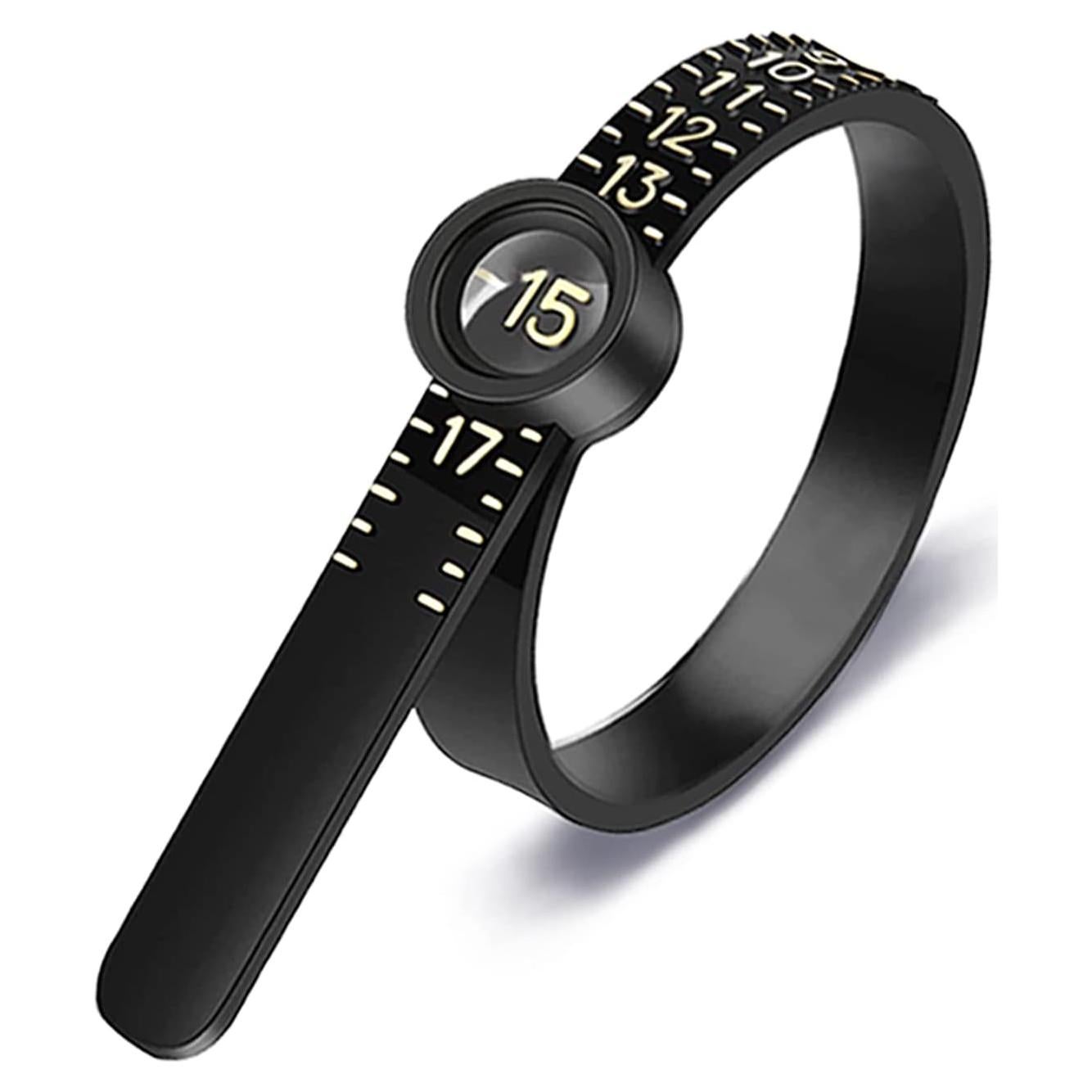Medidor de Tamaño de Anillo JRONGHE con Cristal Ampliado