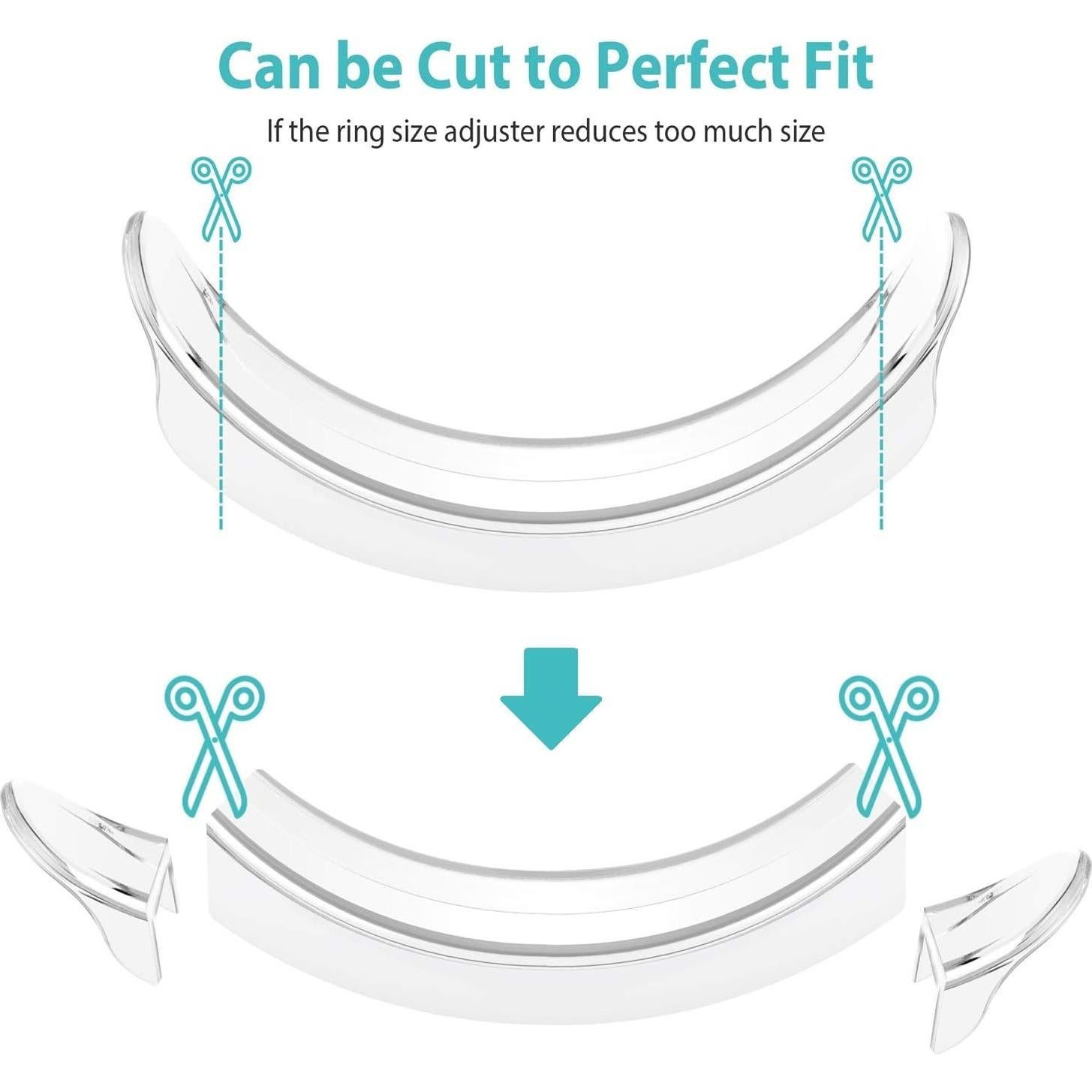 Ajustador de Tamaño de Anillo Invisible Feramox - 8 Piezas