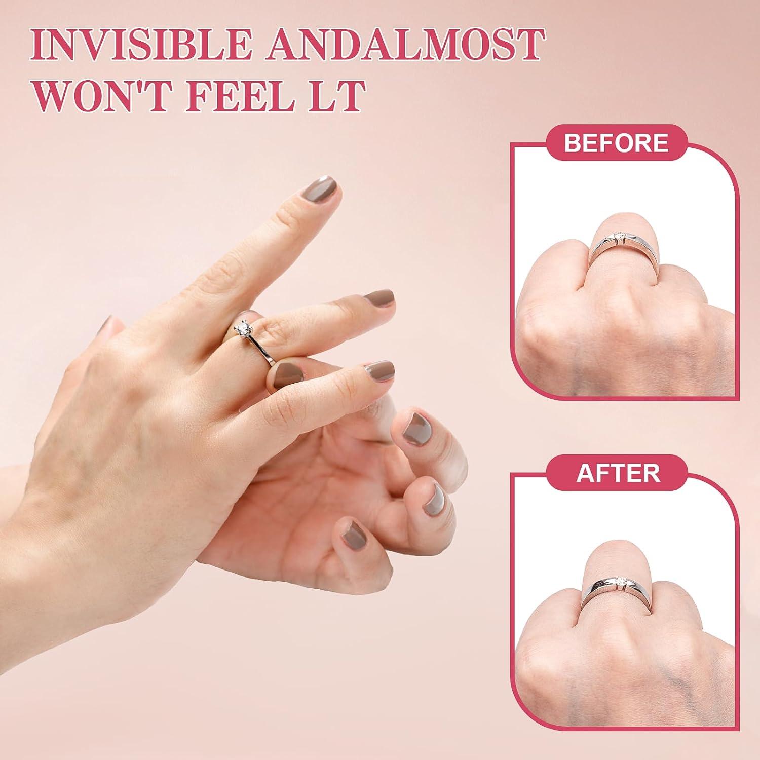 Reductor de Tamaño de Anillo Wegoup - Silicona Transparente 8 Piezas