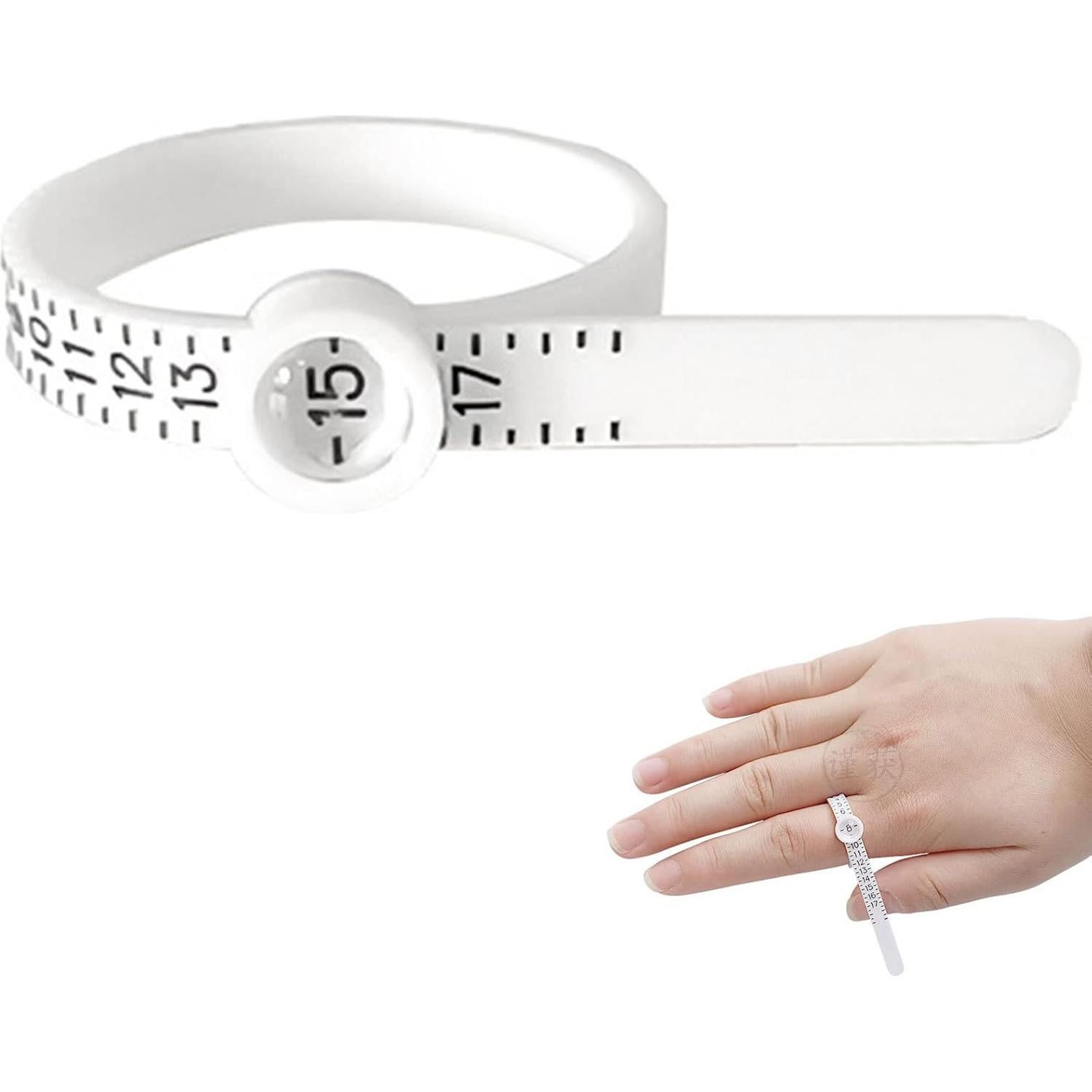 Finger Ring Sizer | Ring Sizer Measuring Set With Magnified Glass - US Size 1-17 Ring Gauges Finger Sizer With Magnified Window, Reusable Ring Measurement Tool For Men And Women