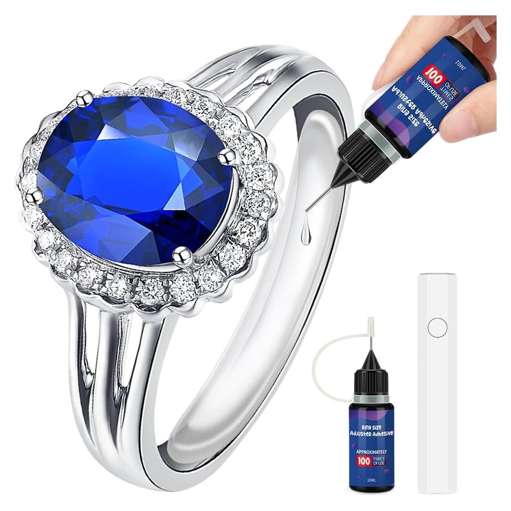 Ajustador de Talla de Anillos Amberart 10ml con Lámpara UV