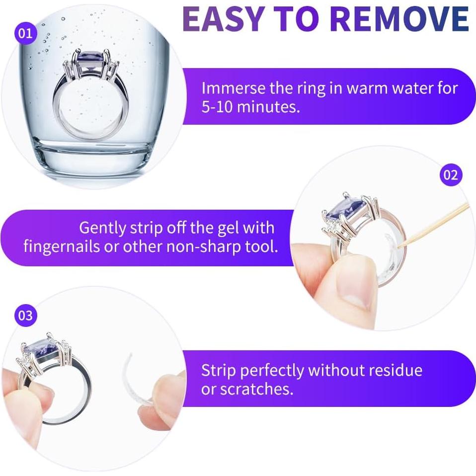 Ajustador de Talla de Anillos Amberart 10ml con Lámpara UV