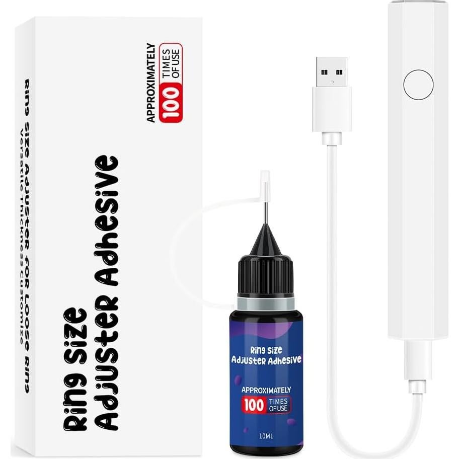 Ajustador de Talla de Anillos Amberart 10ml con Lámpara UV