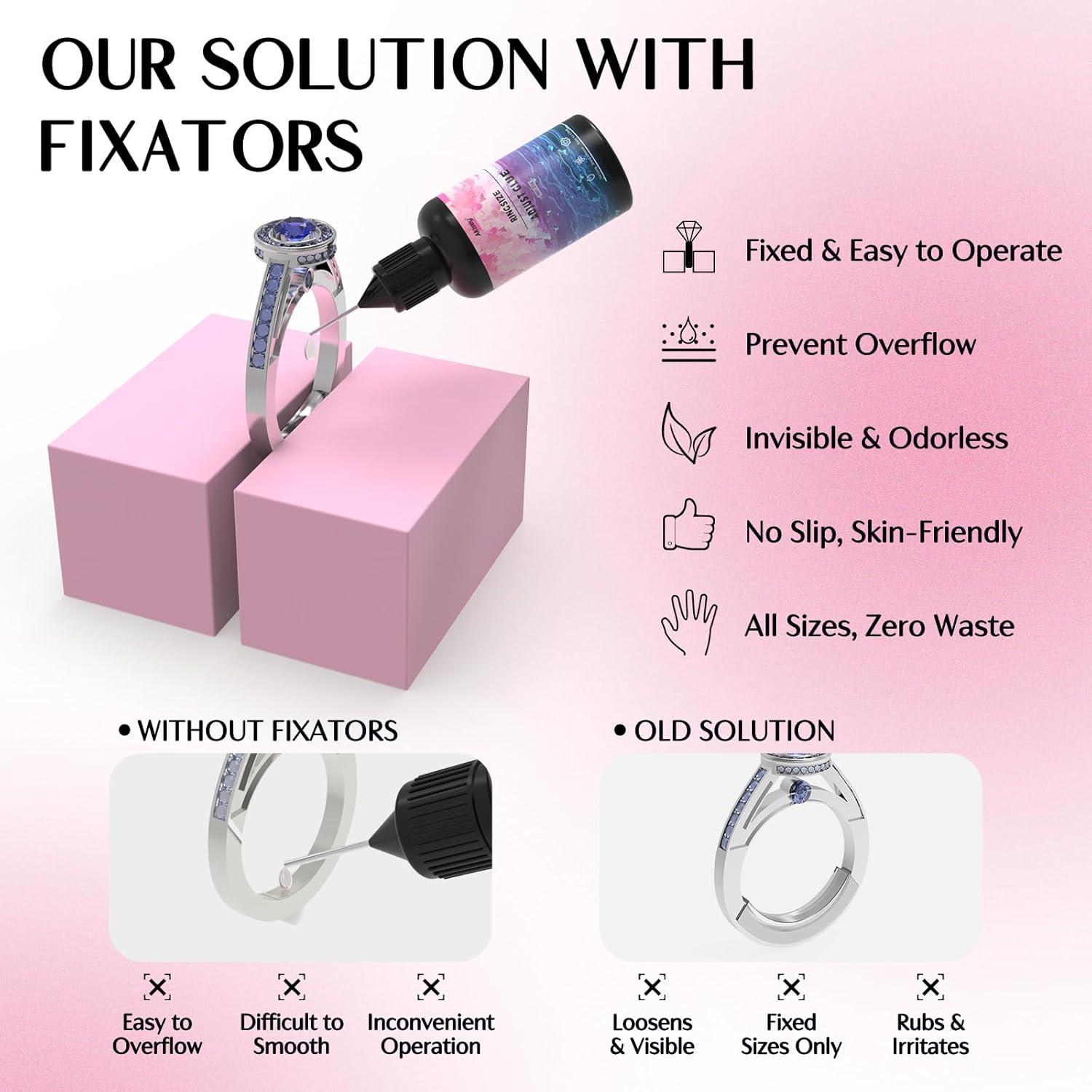 Kit Ajustadores de Anillos Akisey con Pegamento UV 20g