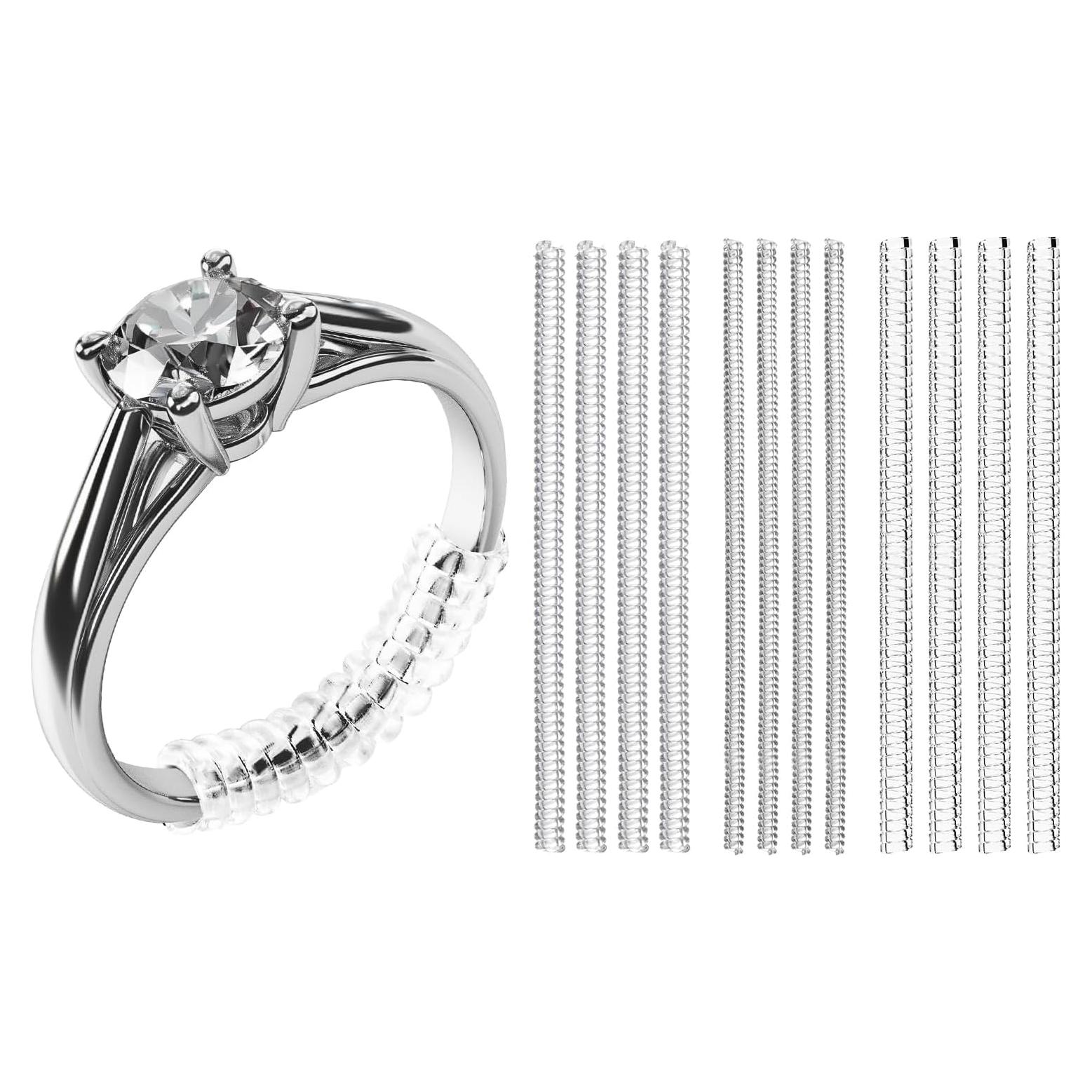Ajustadores de Anillo Meowoo 12 pcs con Paño de Limpieza