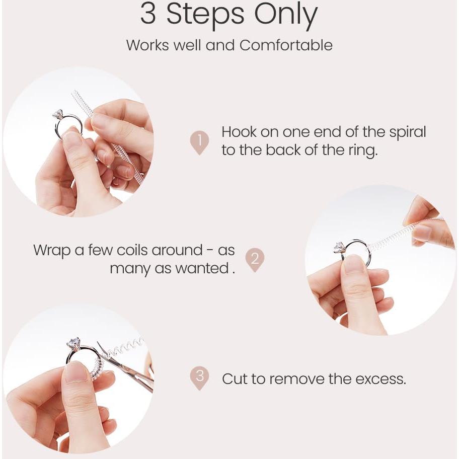 Ajustadores de Anillo Meowoo 12 pcs con Paño de Limpieza