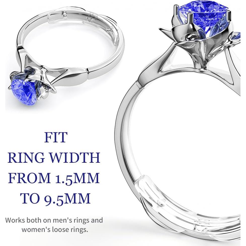 Ajustador de Tamaño de Anillo ELETIUO - 60 Piezas, 10 Tamaños