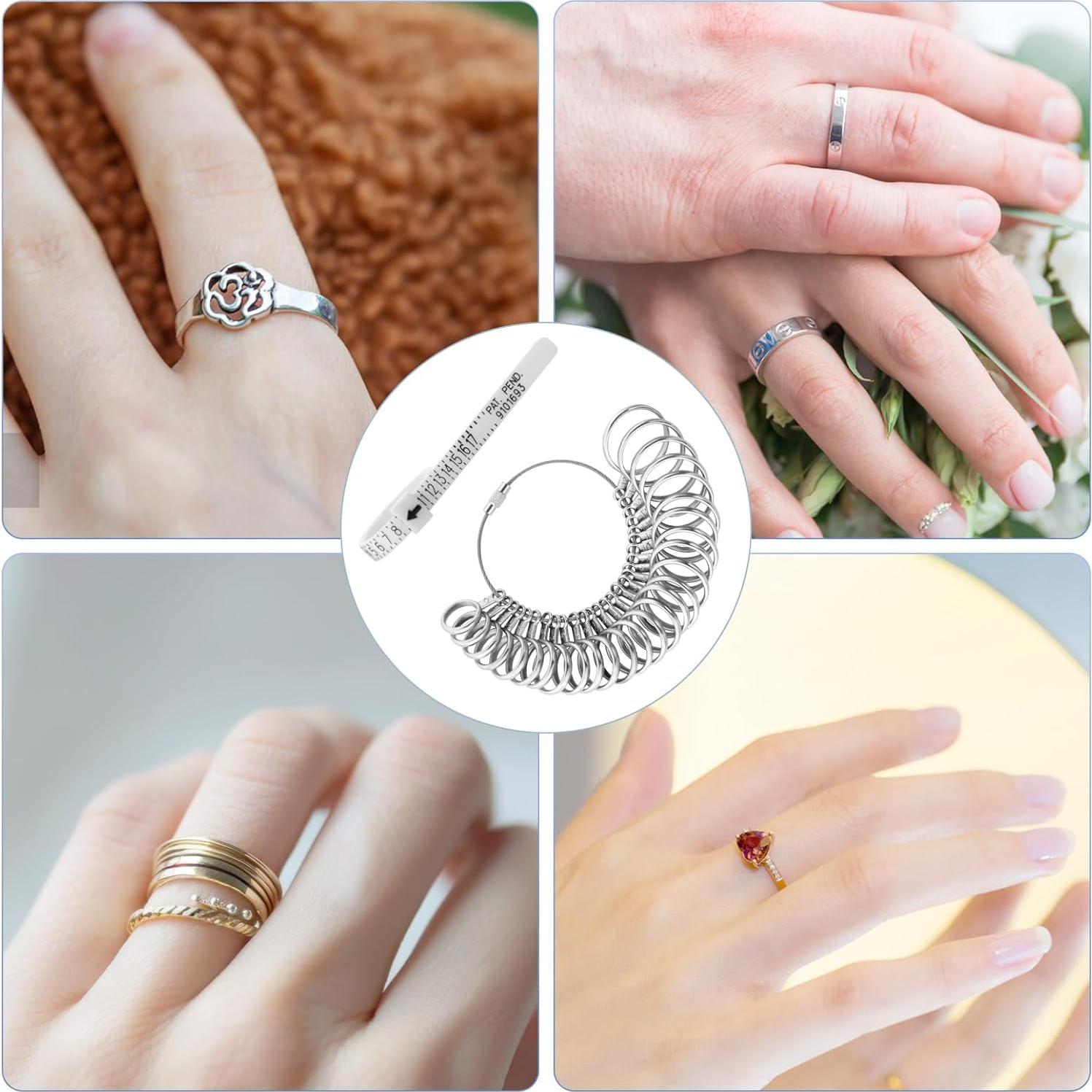 Juego de Herramientas para Medir Tallas de Anillos Pinsit - Calibrador y Mandril