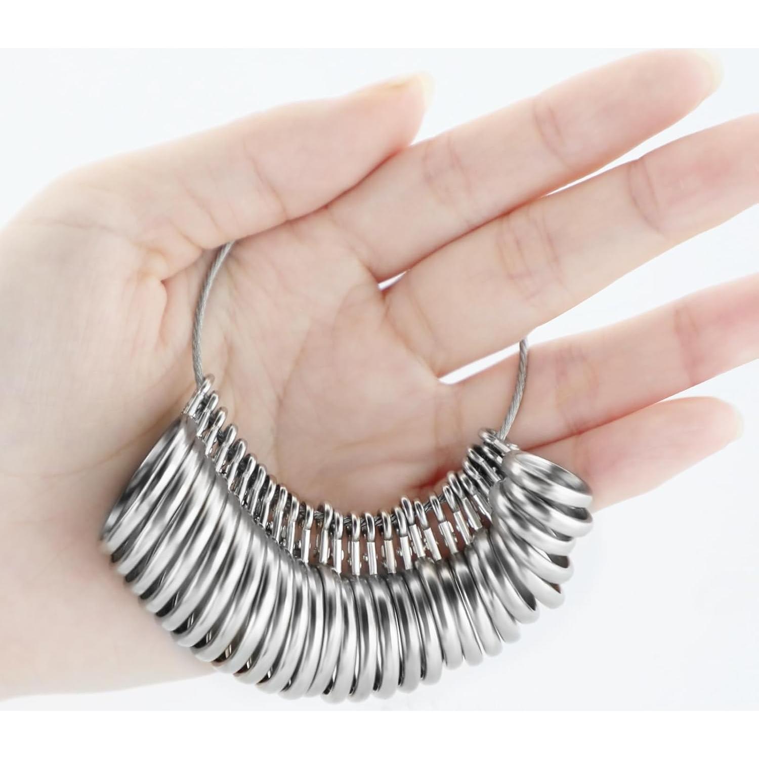 Juego de Herramientas para Medir Tallas de Anillos Pinsit - Calibrador y Mandril