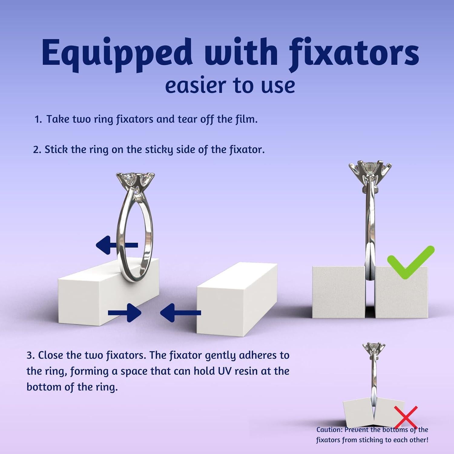 Ajustador de Talla de Anillos Calyders con Resina UV y Lámpara LED