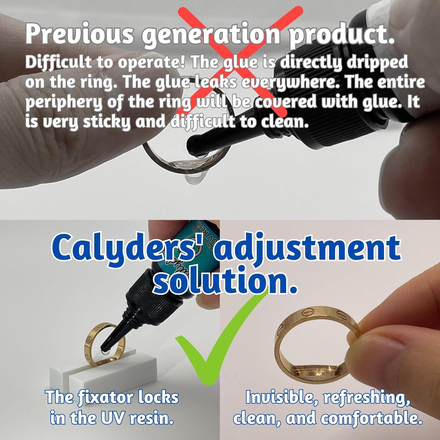 Ajustador de Talla de Anillos Calyders con Resina UV y Lámpara LED