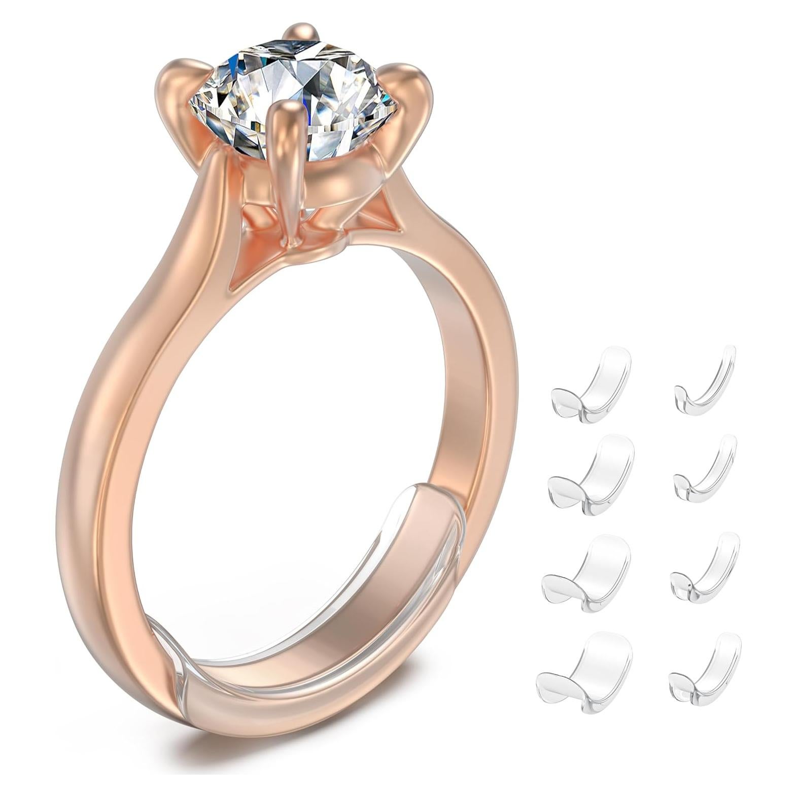 Ajustador de Tamaño de Anillo Likimar 8 Piezas para Anillos Sueltos