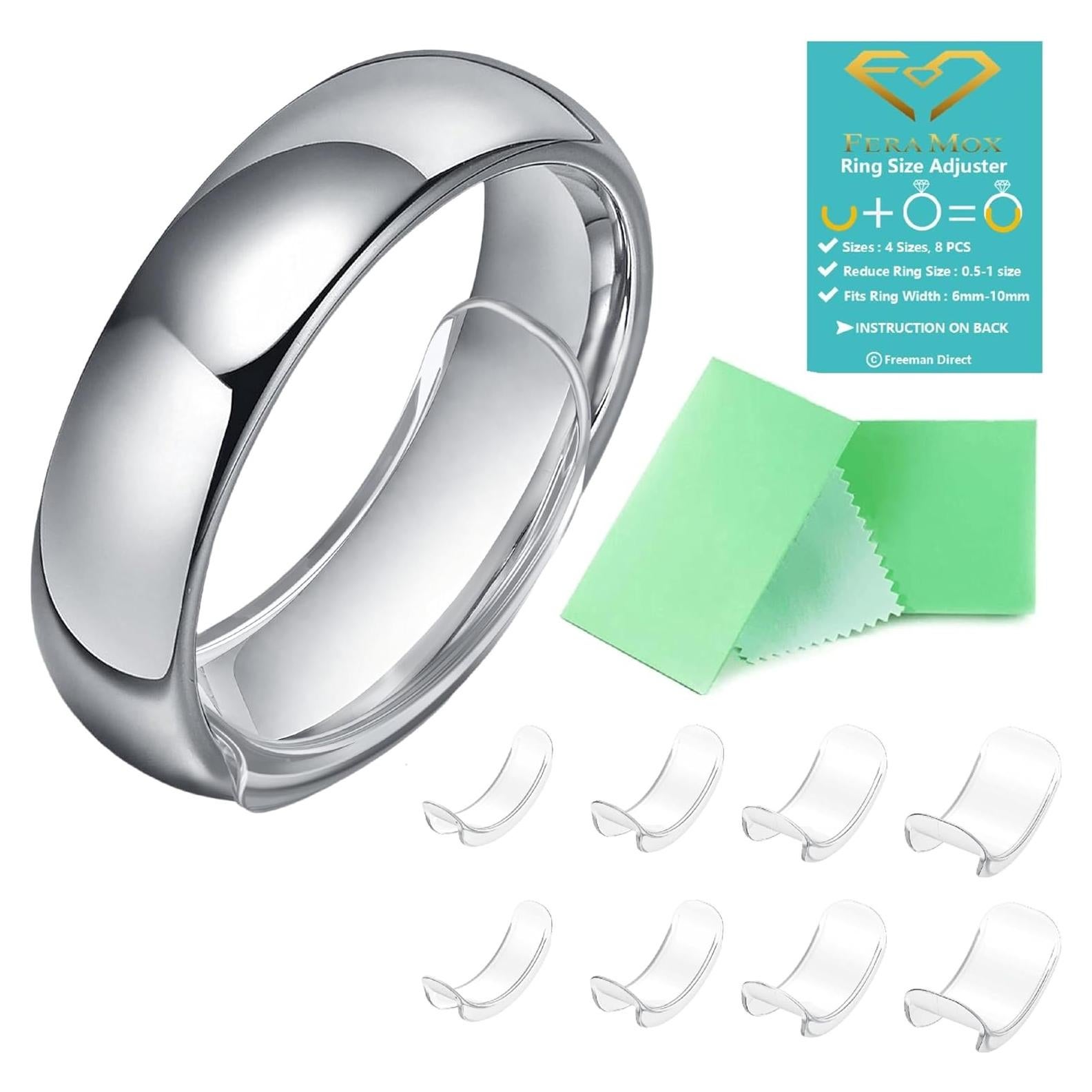 Ajustador de Tamaño de Anillo Invisible Freeman para Anillos Anchos