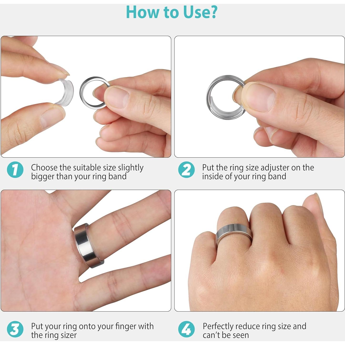 Ajustador de Tamaño de Anillo Invisible Freeman para Anillos Anchos