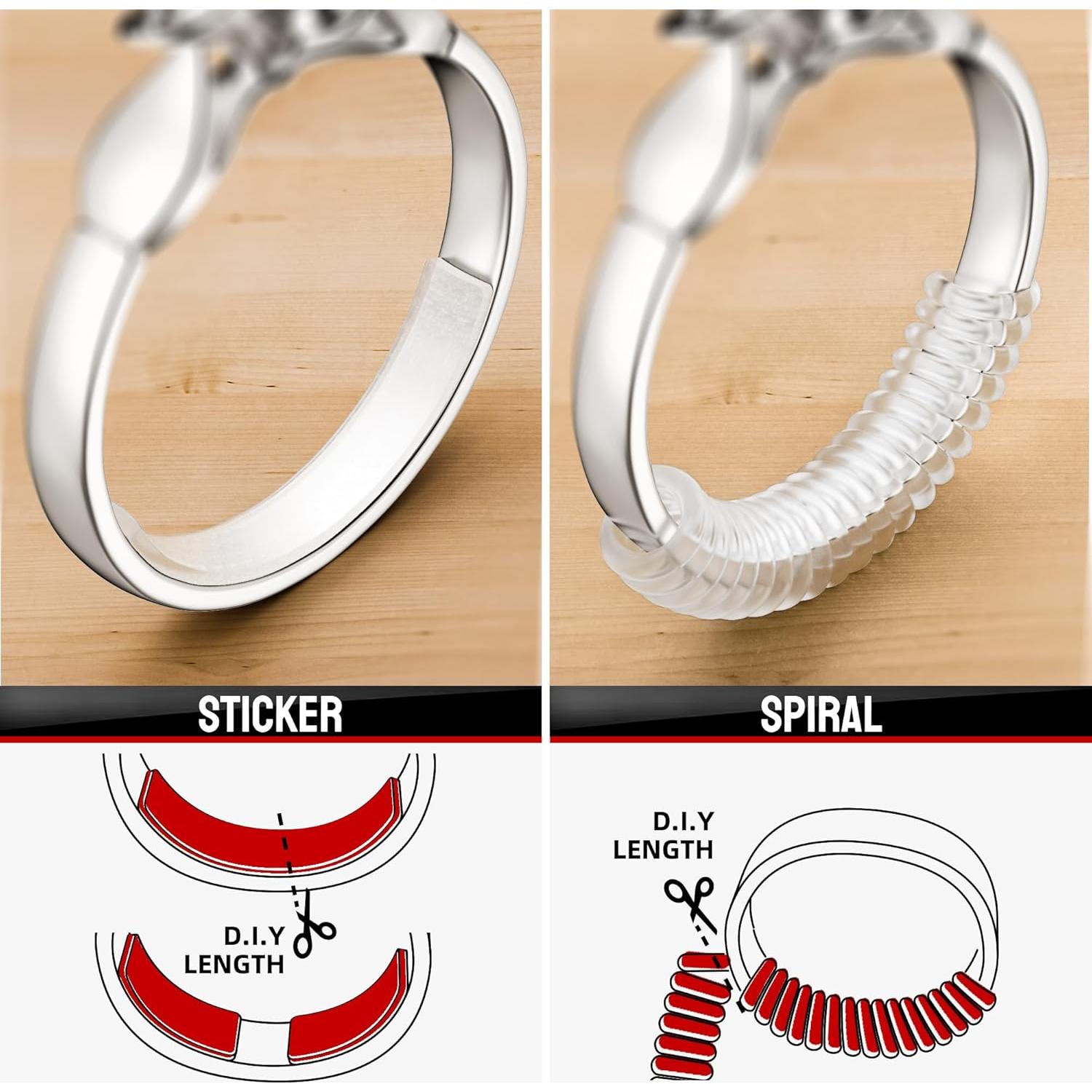 99 Ajustadores de Talla de Anillo Omilly - Silicona Transparente