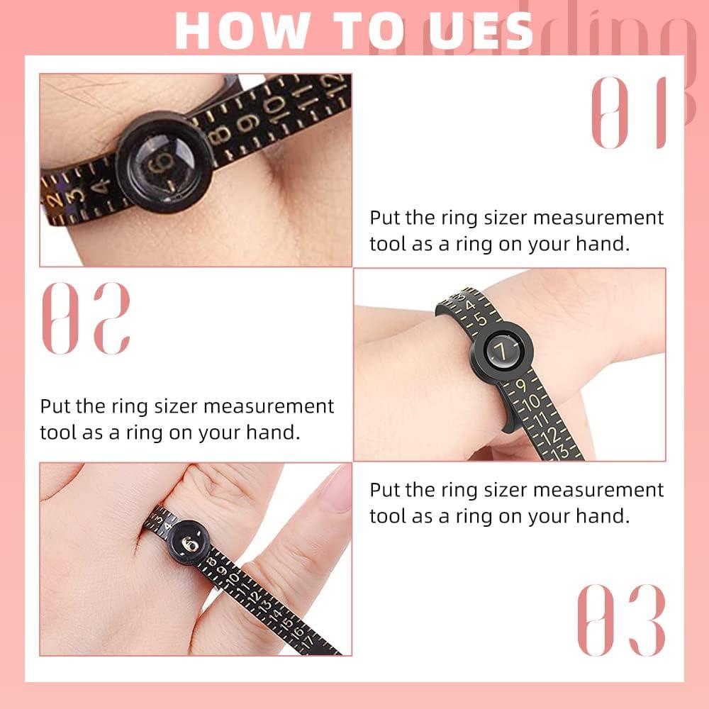 Conjunto de Anillos Medidores YIEPET 1-17 Reutilizables