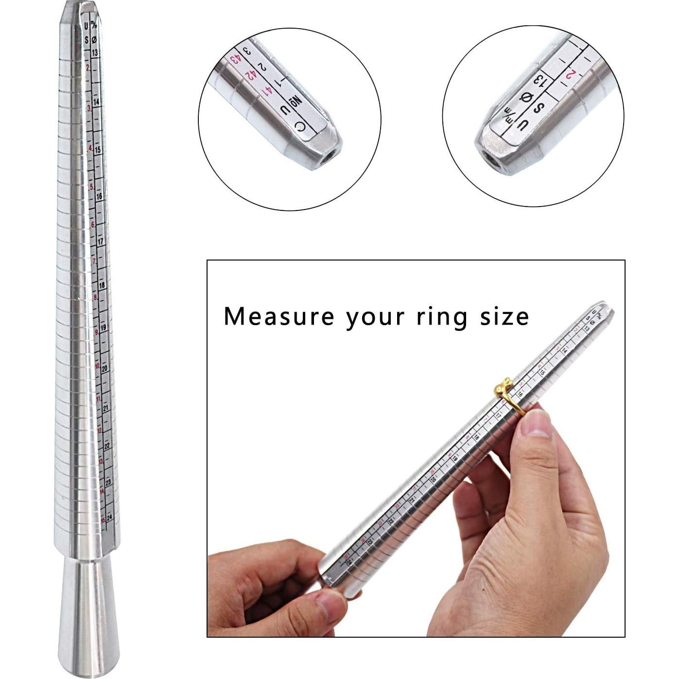 Kit de Herramientas de Medición de Talla de Anillo PHYHOO