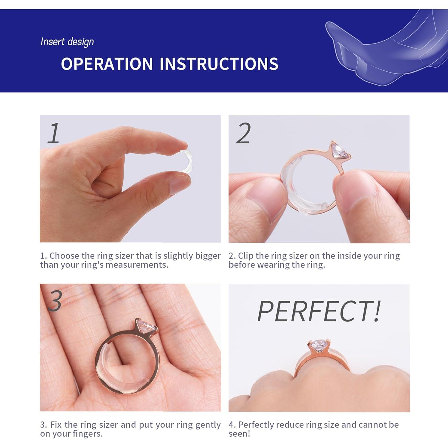 Ajustador de Tamaño de Anillo Invisible 22 Piezas Litumfen