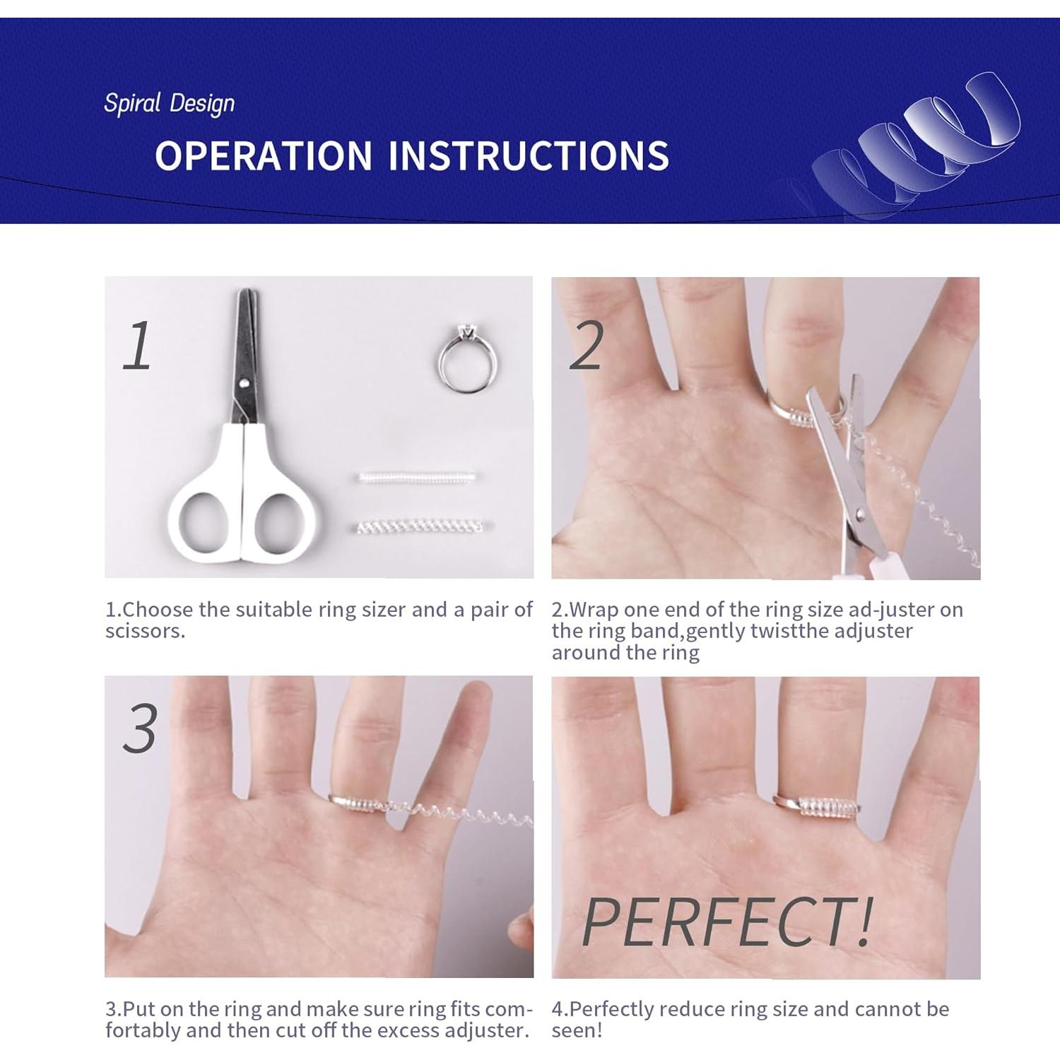 Ajustador de Tamaño de Anillo Invisible 22 Piezas Litumfen