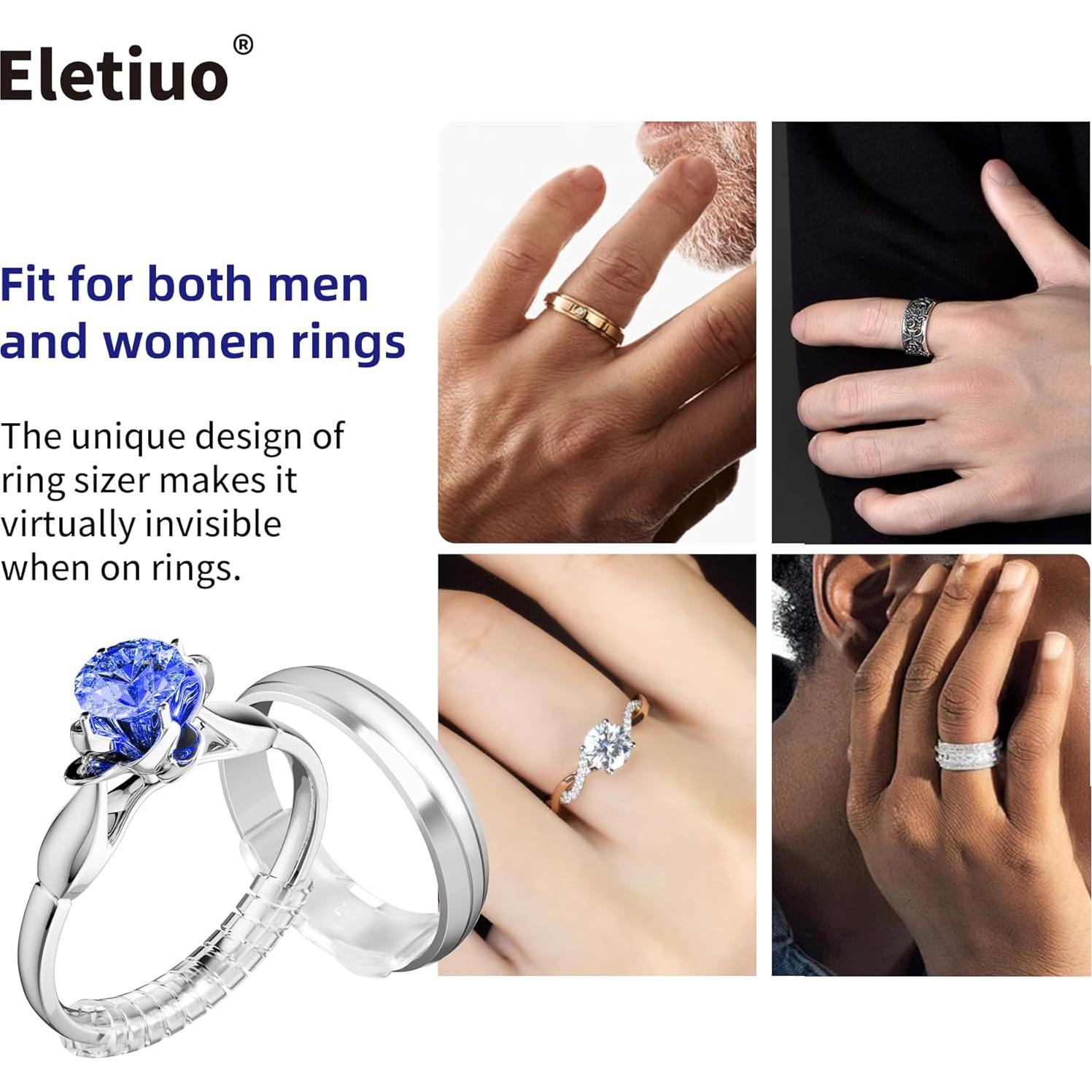 Ajustador de Tamaño de Anillo Invisible 22 Piezas Litumfen