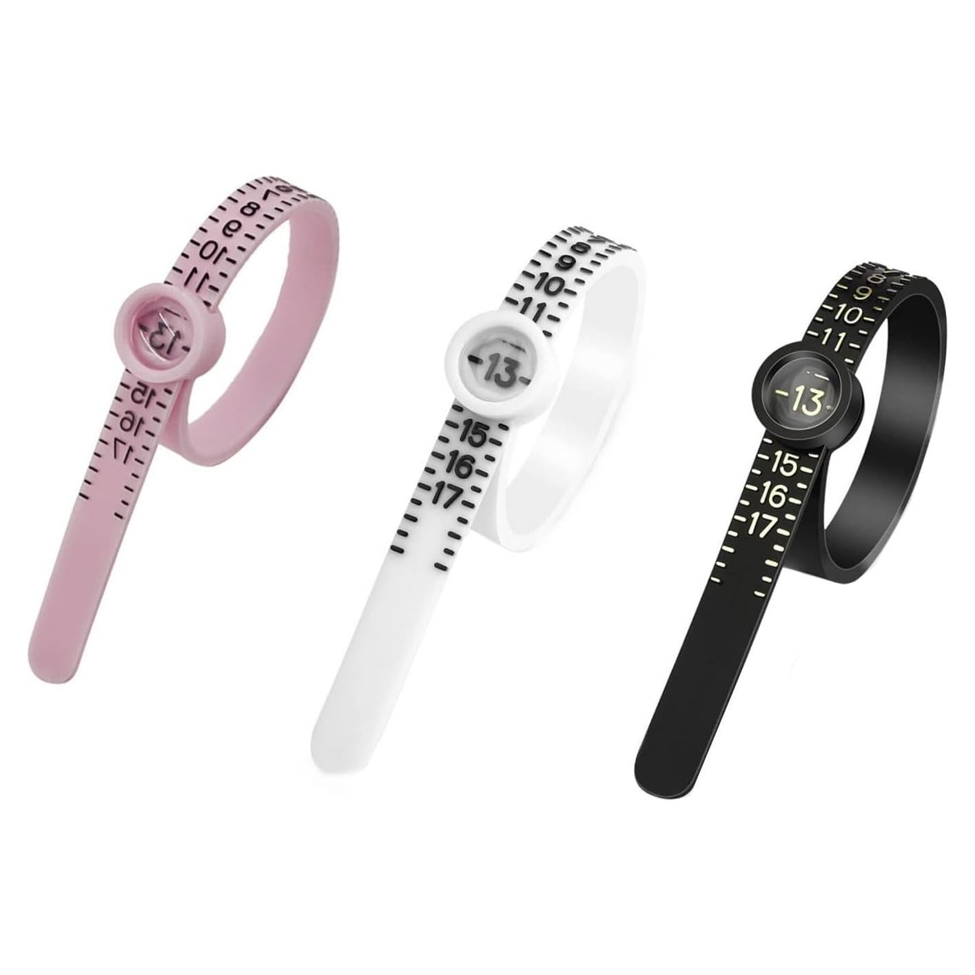 Medidor de Talla de Anillo Duxesuk con Lupa - Reutilizable 1-17