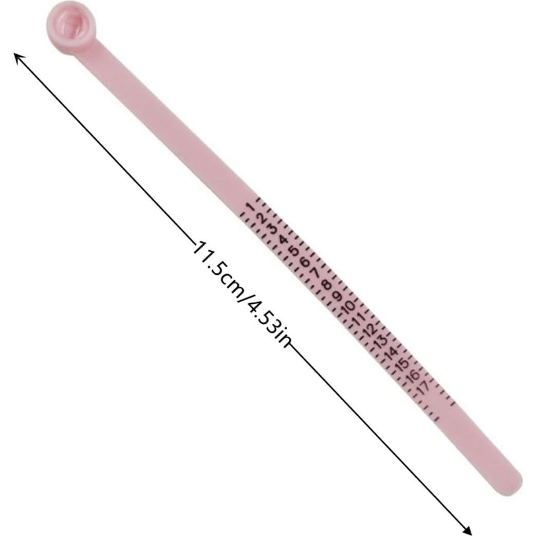 Medidor de Talla de Anillo Duxesuk con Lupa - Reutilizable 1-17