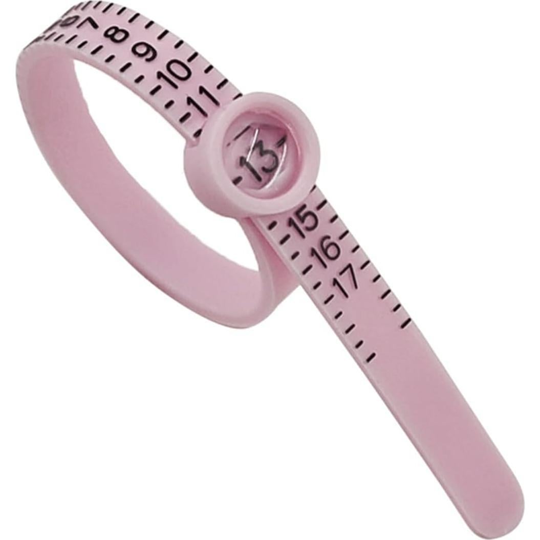 Medidor de Talla de Anillo Duxesuk con Lupa - Reutilizable 1-17
