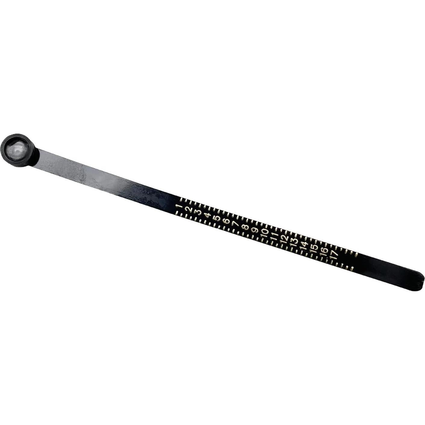 Medidor de Talla de Anillo Duxesuk con Lupa - Reutilizable 1-17