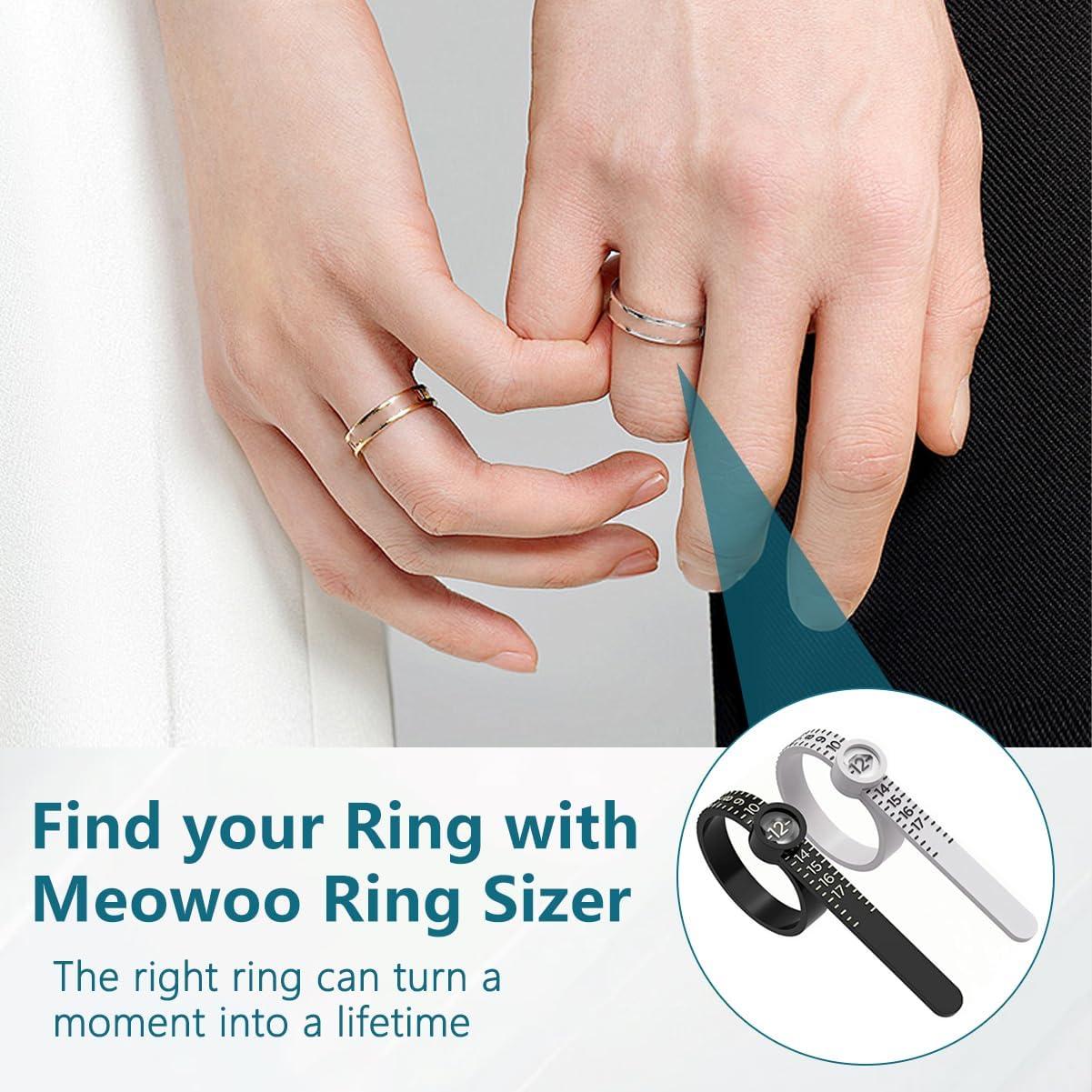 Juego de Medición de Tamaño de Anillo ZLQHHYL con Cristal Magnificado