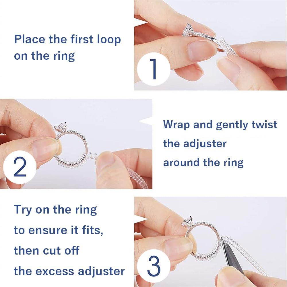 Ajustador de Tamaño de Anillo Moivi - 12 Piezas Silicona