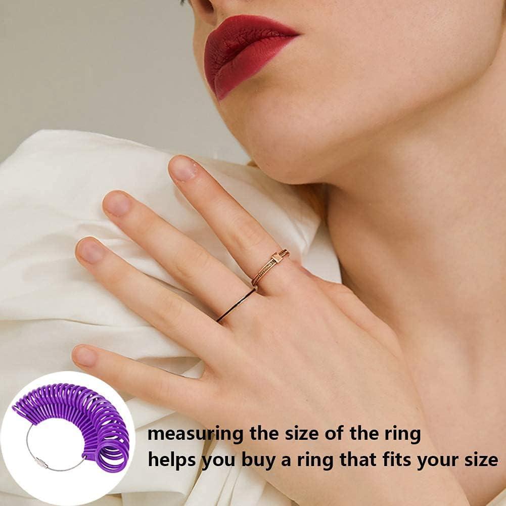 Juego de Medidores de Talla de Anillo EVSOFMLF - 1-15 US, Aluminio