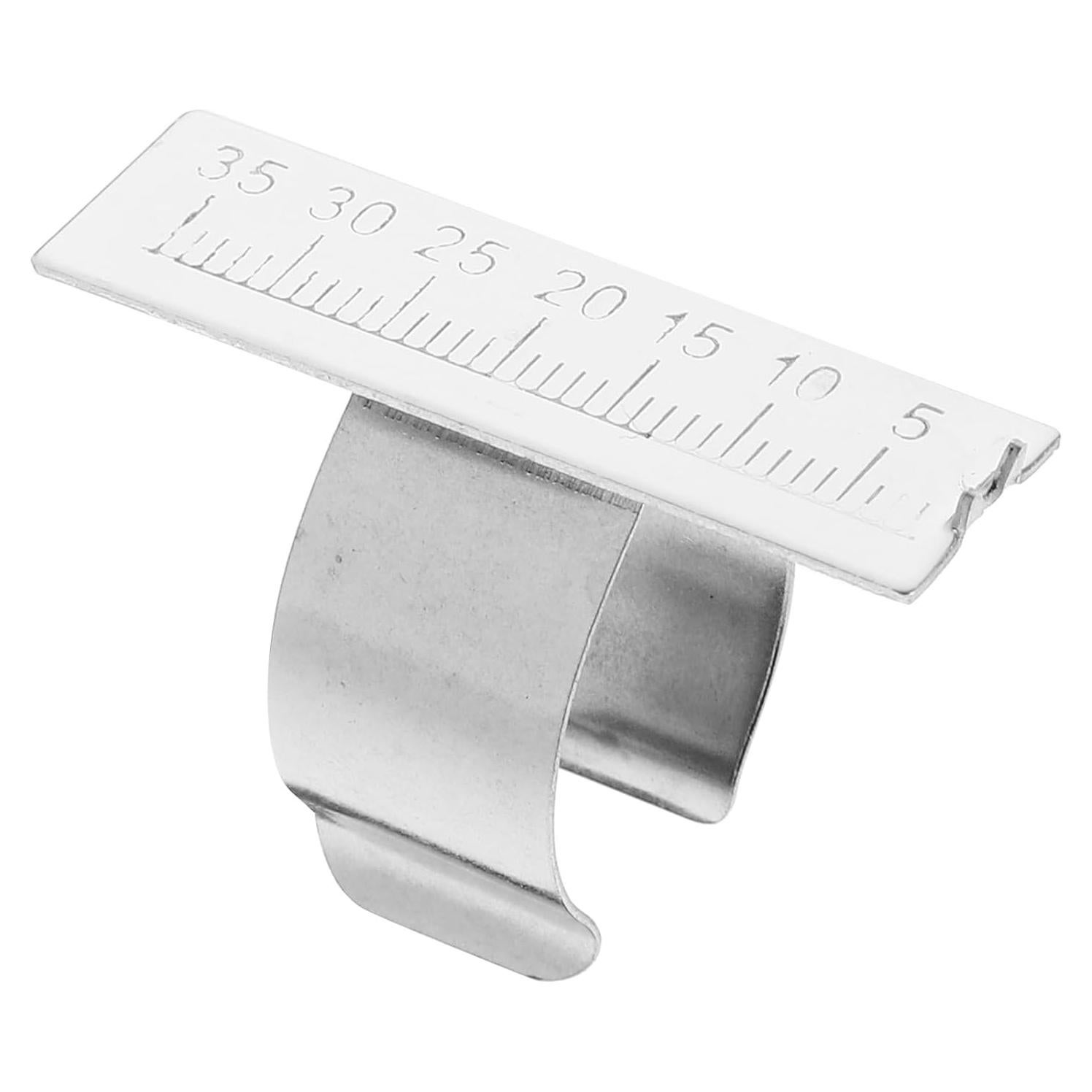 Regla de Medición de Anillos SUPVOX Acero Inoxidable 4x2.5cm