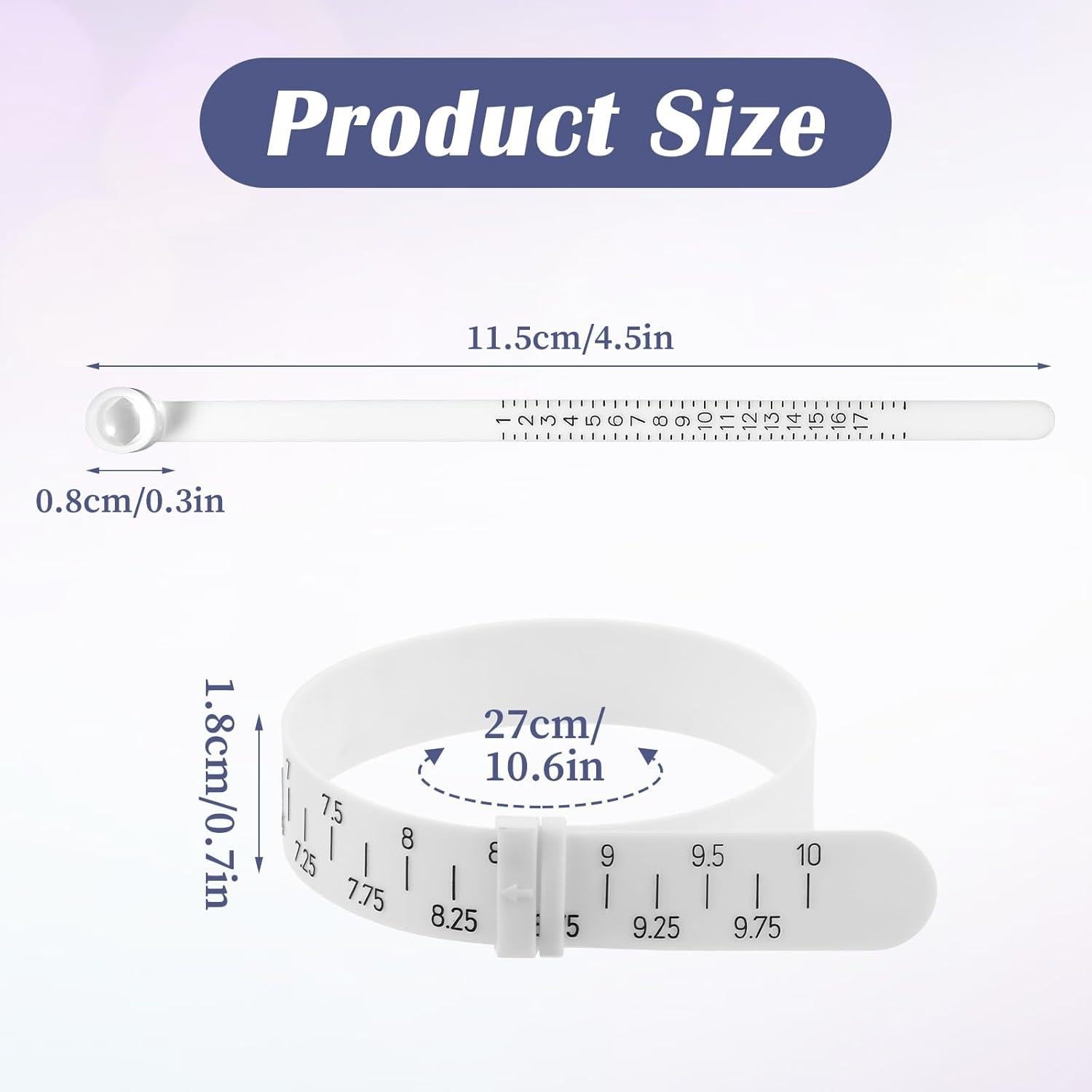 Juego de Herramientas de Medición de Pulsera y Anillo CIATBYYJ