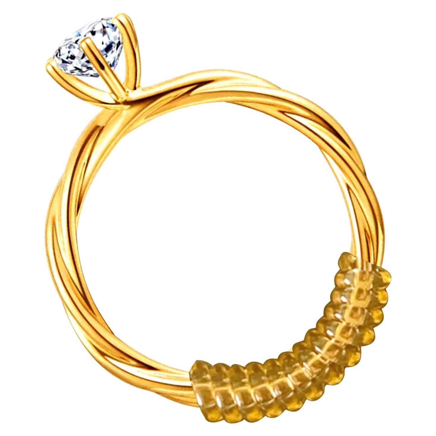 Ajustadores de Anillos Silicona Dorada 15pcs ENHONG